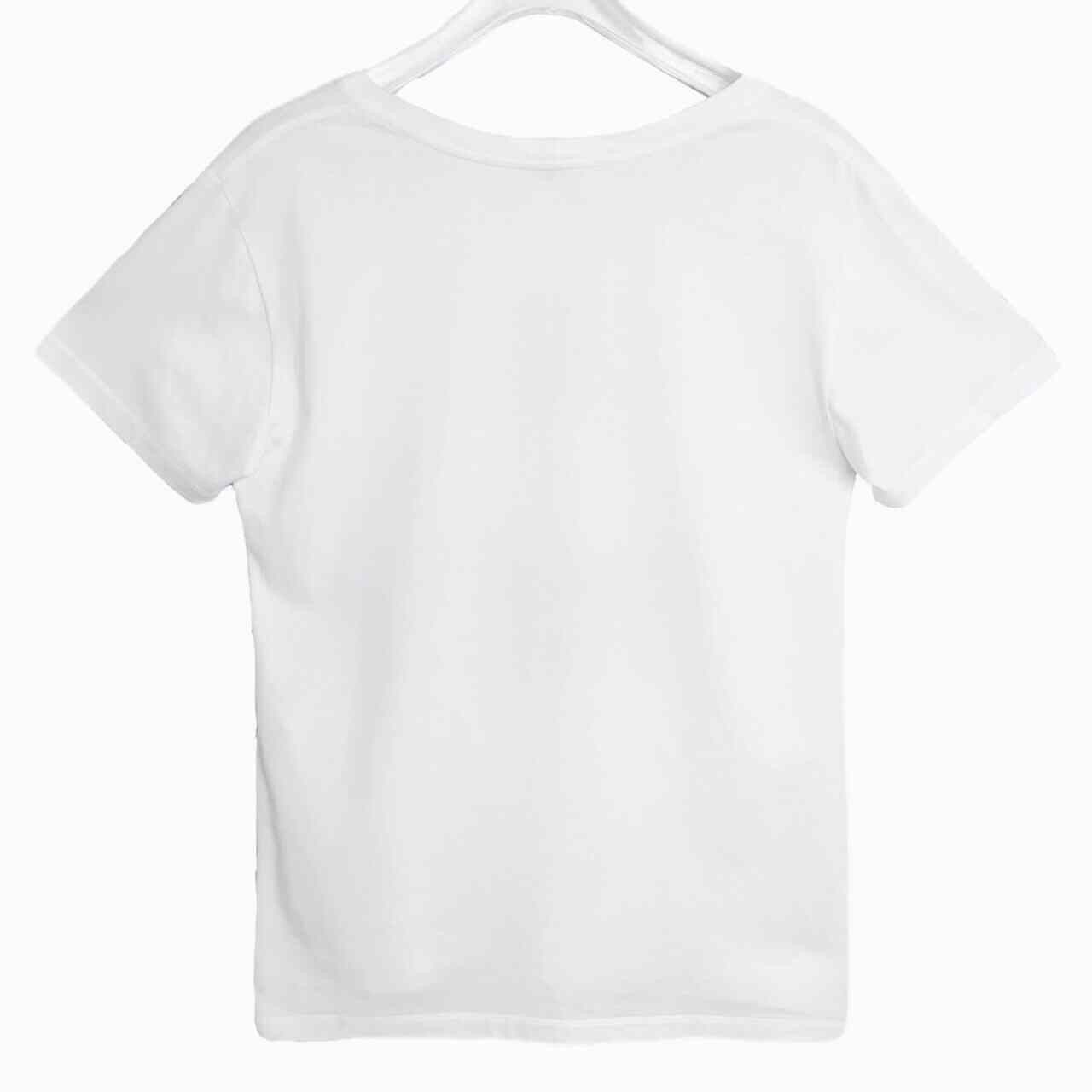 Celine Celine Cotton Printed White T-Shirt M Women Size M / US 6-8 / IT 42-44 - 2 Thumbnail