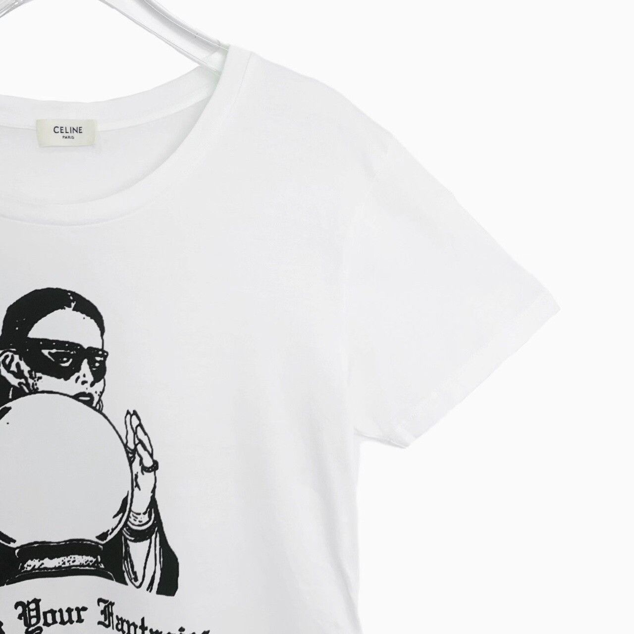 Celine Celine Cotton Printed White T-Shirt M Women Size M / US 6-8 / IT 42-44 - 3 Thumbnail