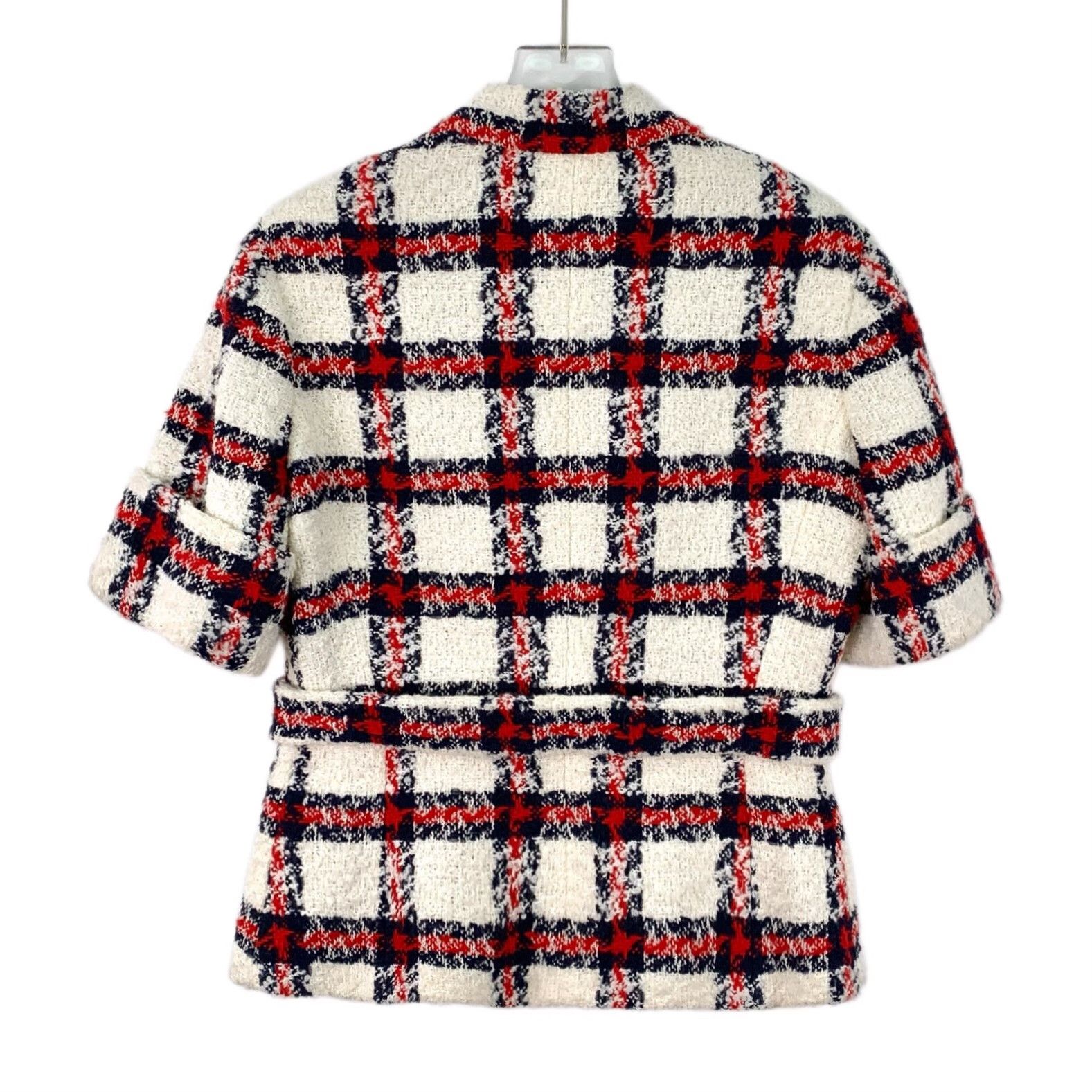 Gucci Gucci Knit Plaid Multi Jacket L Women Size L / US 10 / IT 46 - 2 Thumbnail