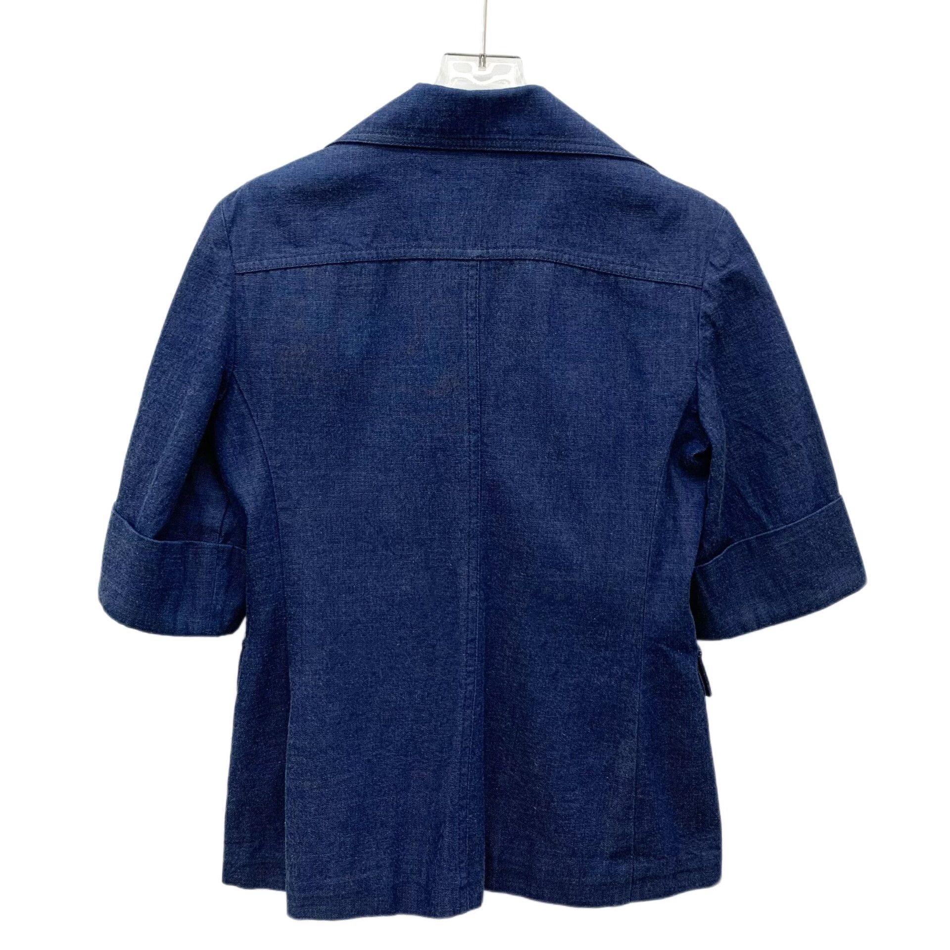 Gucci Gucci Cotton Blue Jacket L Women Size L / US 10 / IT 46 - 2 Thumbnail
