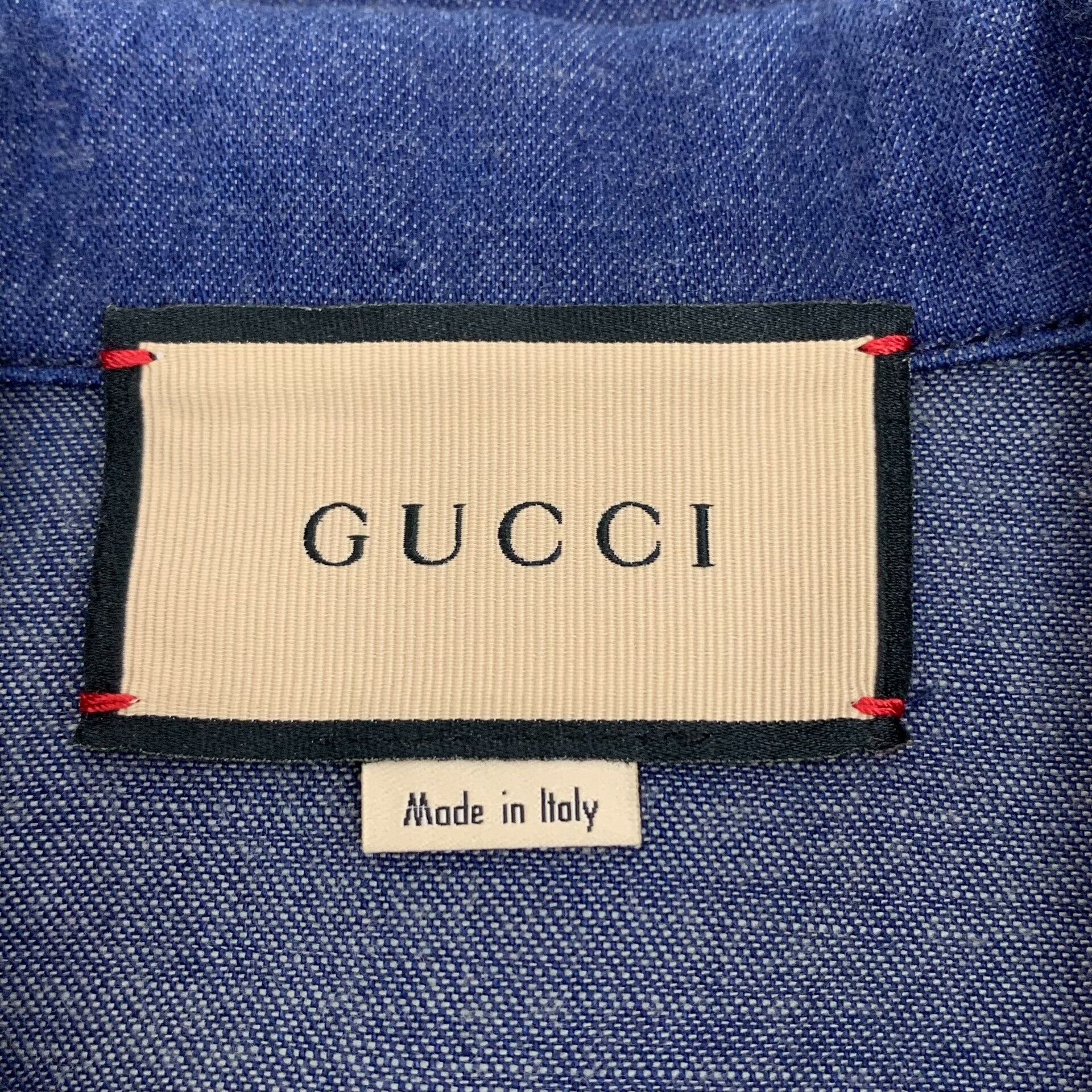 Gucci Gucci Cotton Blue Jacket L Women Size L / US 10 / IT 46 - 5 Thumbnail