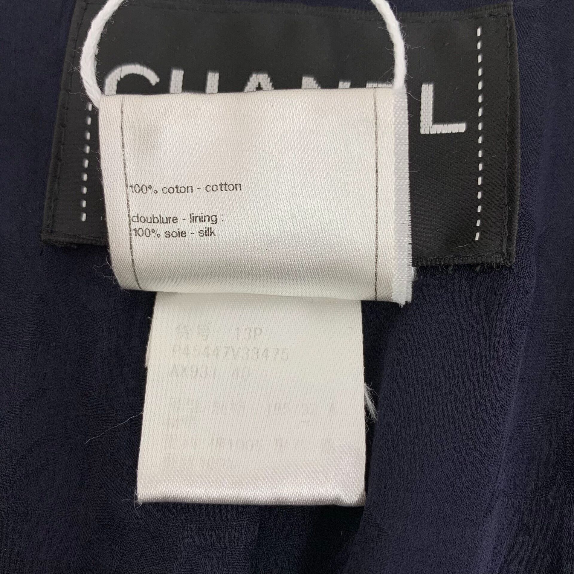 Chanel Chanel Cotton Blue Jacket L Women Size L / US 10 / IT 46 - 6 Thumbnail