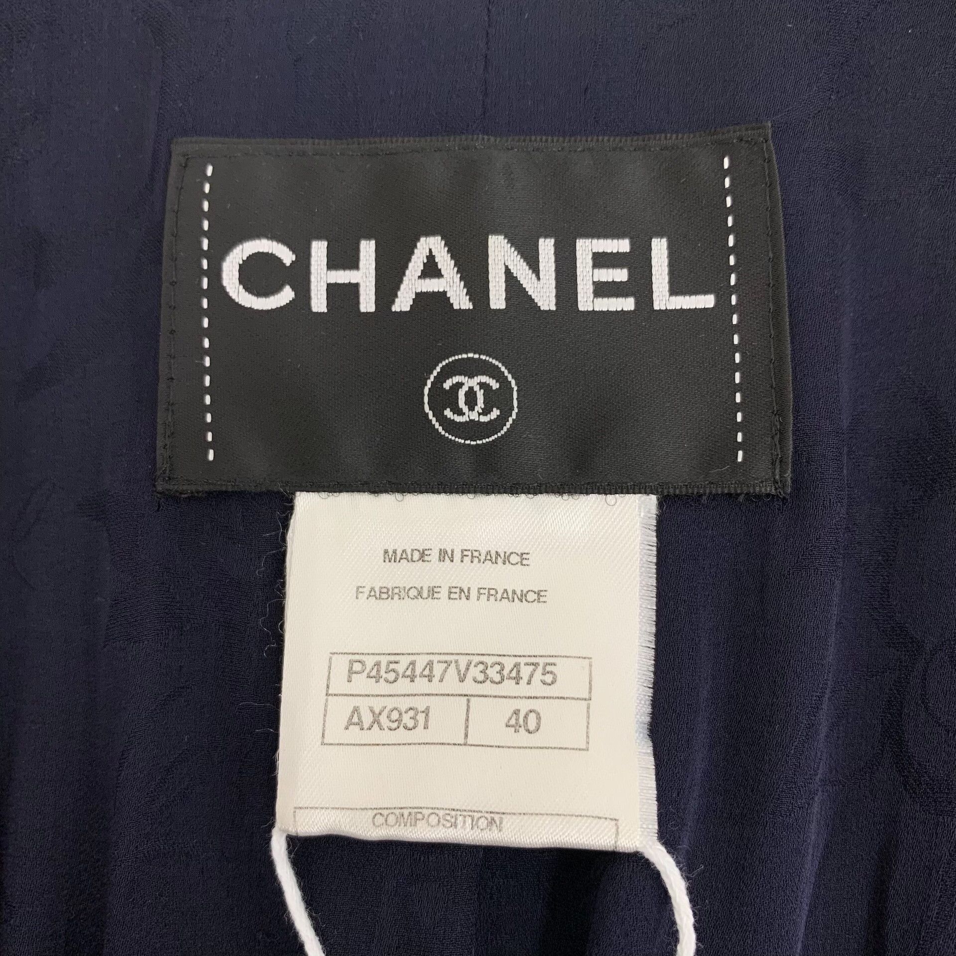Chanel Chanel Cotton Blue Jacket L Women Size L / US 10 / IT 46 - 5 Thumbnail