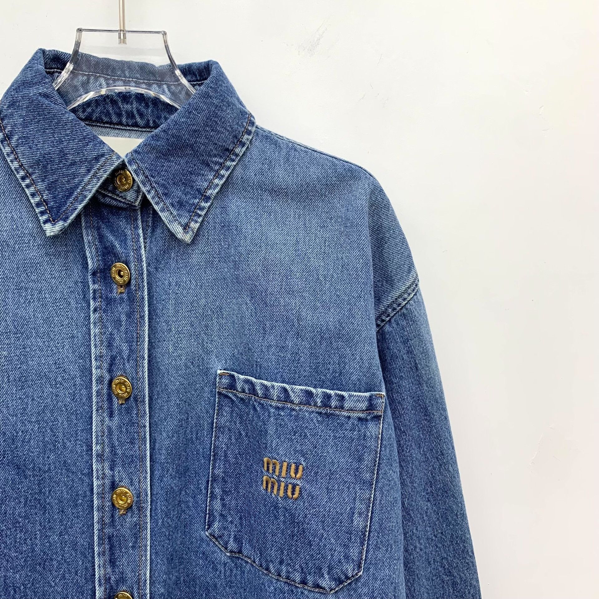 Miu Miu Miu Miu Retro Blue Jacket S Women Size S / US 4 / IT 40 - 3 Thumbnail