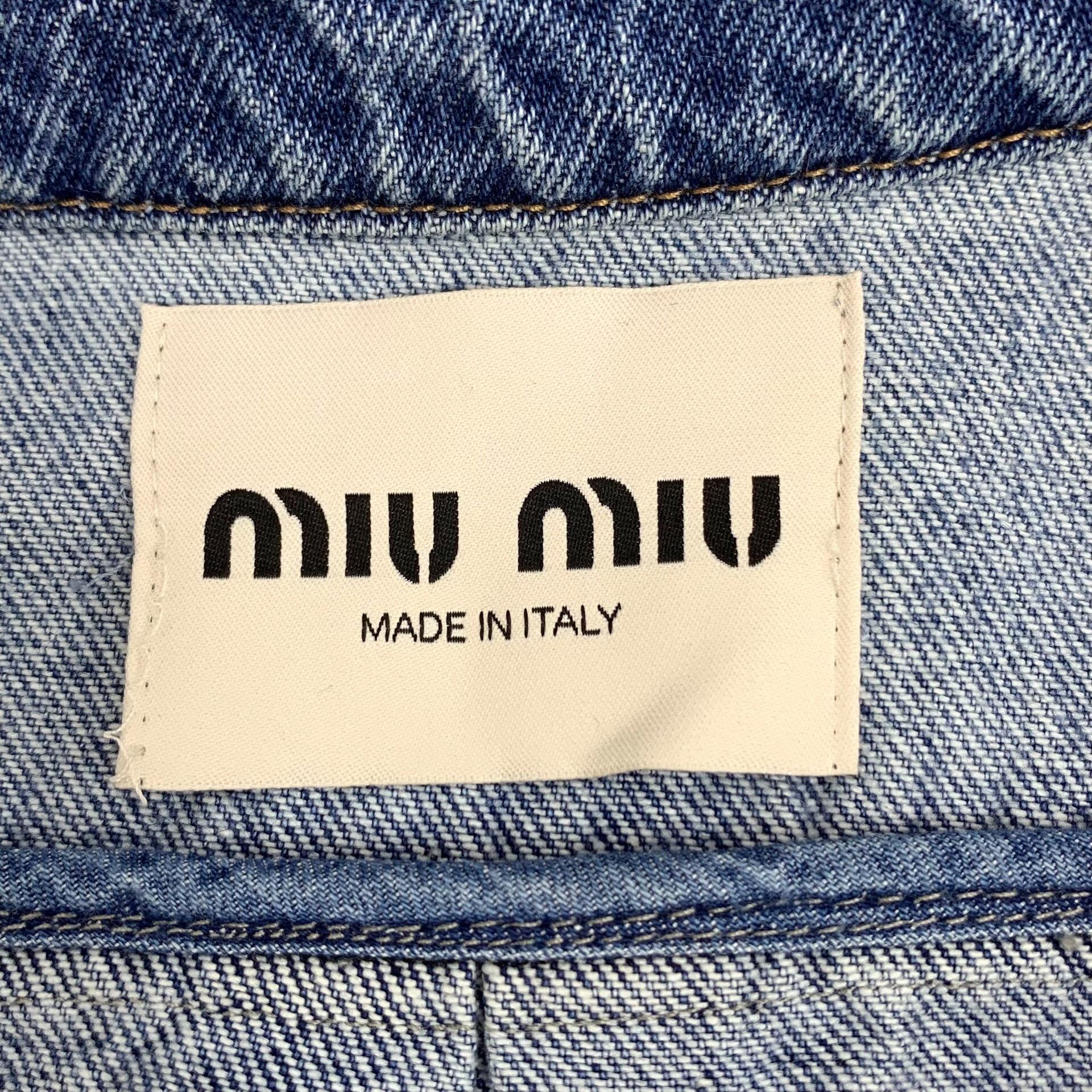 Miu Miu Miu Miu Retro Blue Jacket S Women Size S / US 4 / IT 40 - 5 Thumbnail