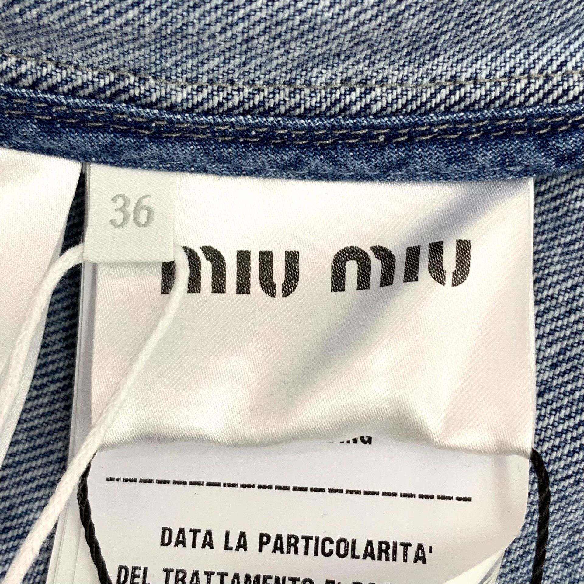Miu Miu Miu Miu Retro Blue Jacket S Women Size S / US 4 / IT 40 - 6 Thumbnail
