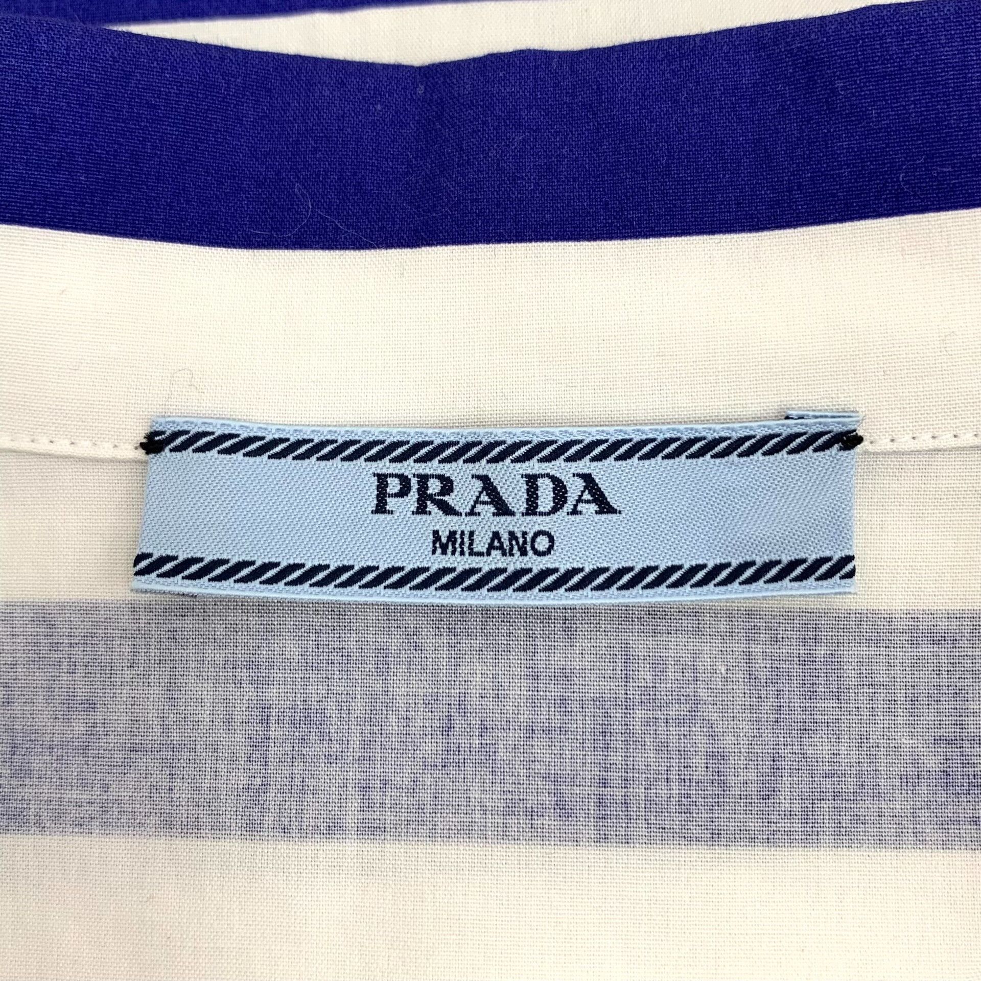 Prada Prada Cotton Striped Multi Shirt L Men Size US L / EU 52-54 / 3 - 6 Thumbnail
