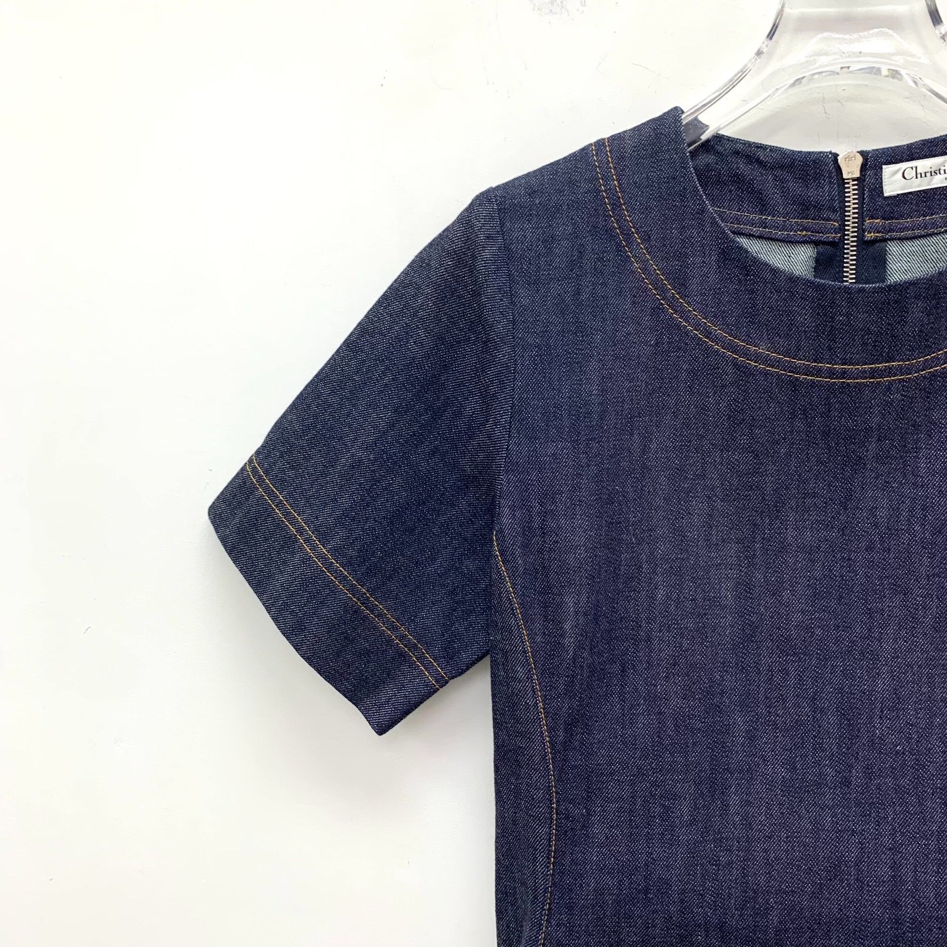 Dior Dior Cotton Embroidered Blue Dress S Women Size S / US 4 / IT 40 - 3 Thumbnail