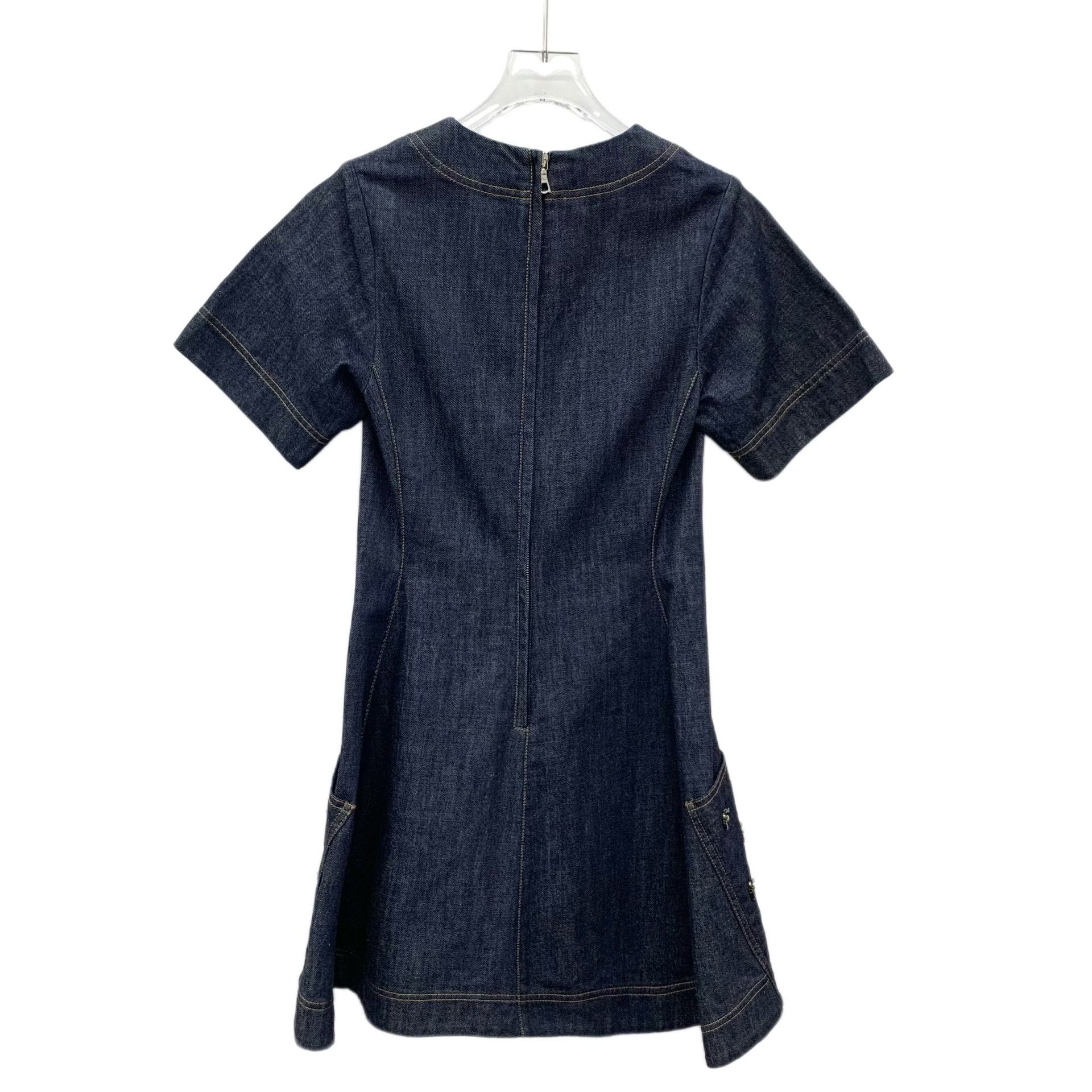 Dior Dior Cotton Embroidered Blue Dress S Women Size S / US 4 / IT 40 - 2 Thumbnail