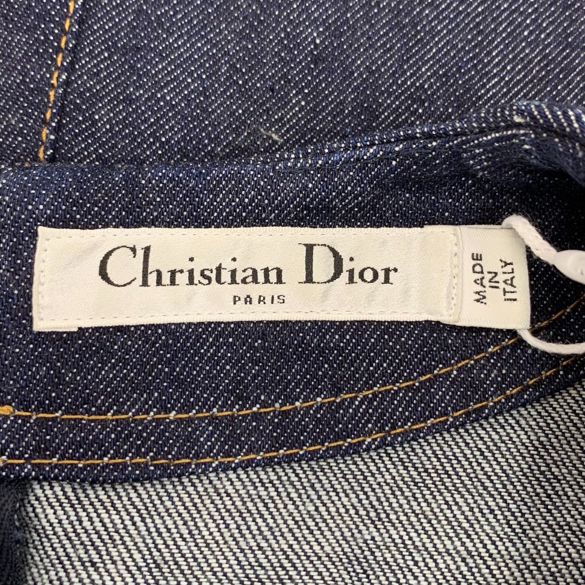 Dior Dior Cotton Embroidered Blue Dress S Women Size S / US 4 / IT 40 - 6 Thumbnail