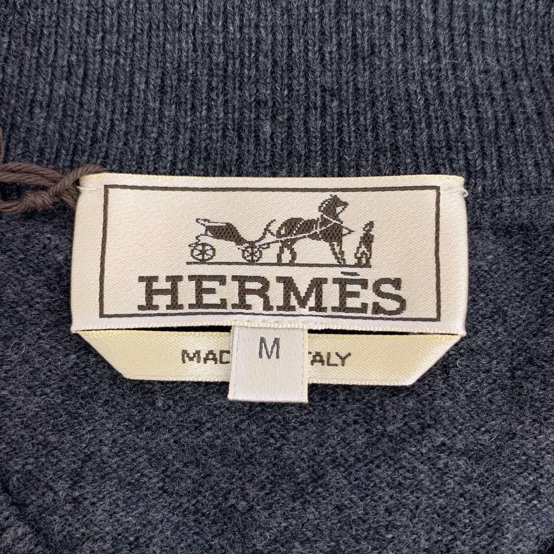 Hermes Hermes Knit Wool Black Sweater M Men Size US M / EU 48-50 / 2 - 5 Thumbnail