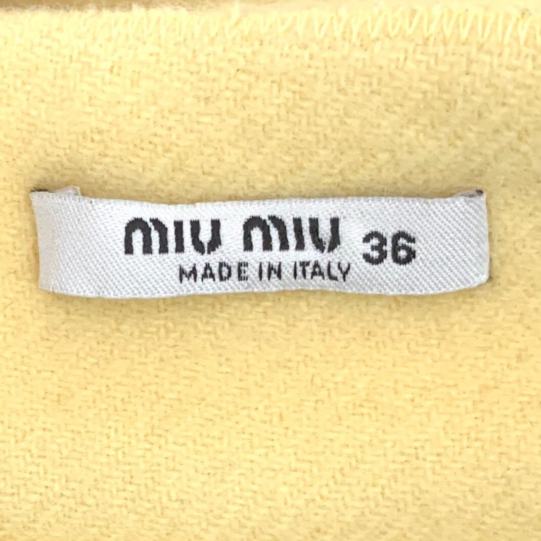 Miu Miu Miu Miu Casual Wool Yellow Skirt S Women Size 26" / US 2 / IT 38 - 5 Thumbnail