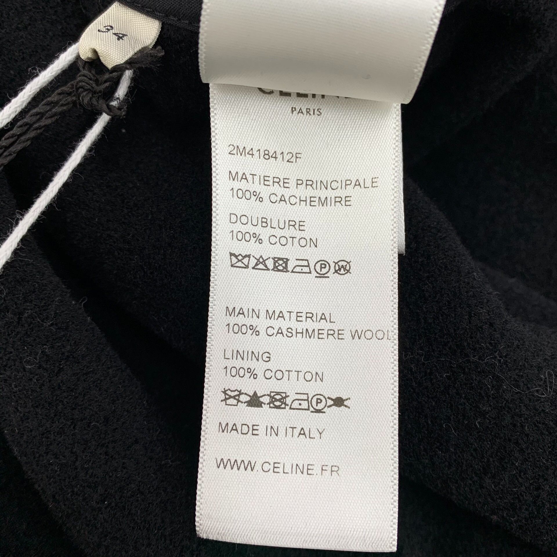 Celine Celine Black Coat 22 Women Size XS / US 0-2 / IT 36-38 - 7 Thumbnail
