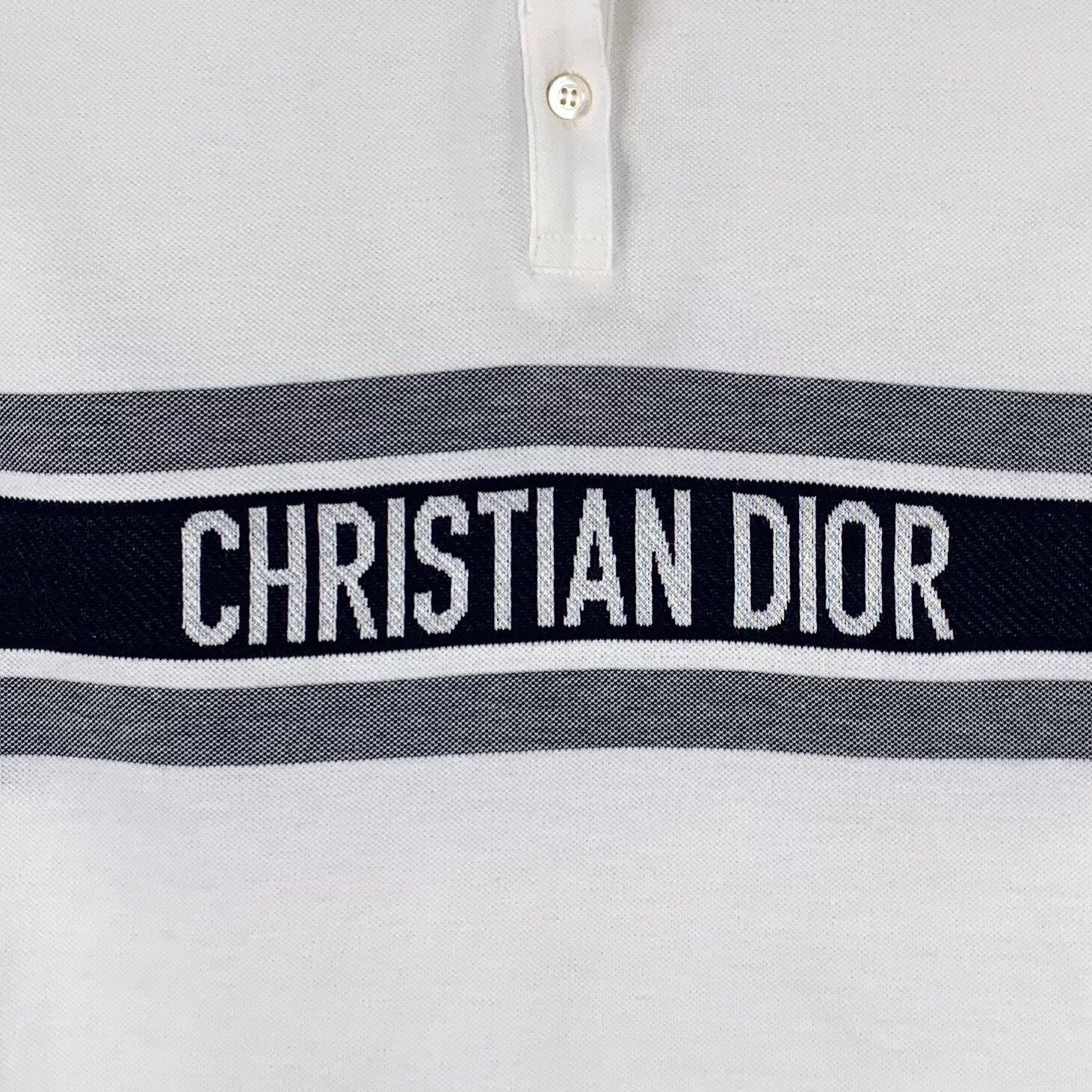 Dior Dior Retro Cotton White Polo XS Men Size US XS / EU 42 / 0 - 4 Thumbnail