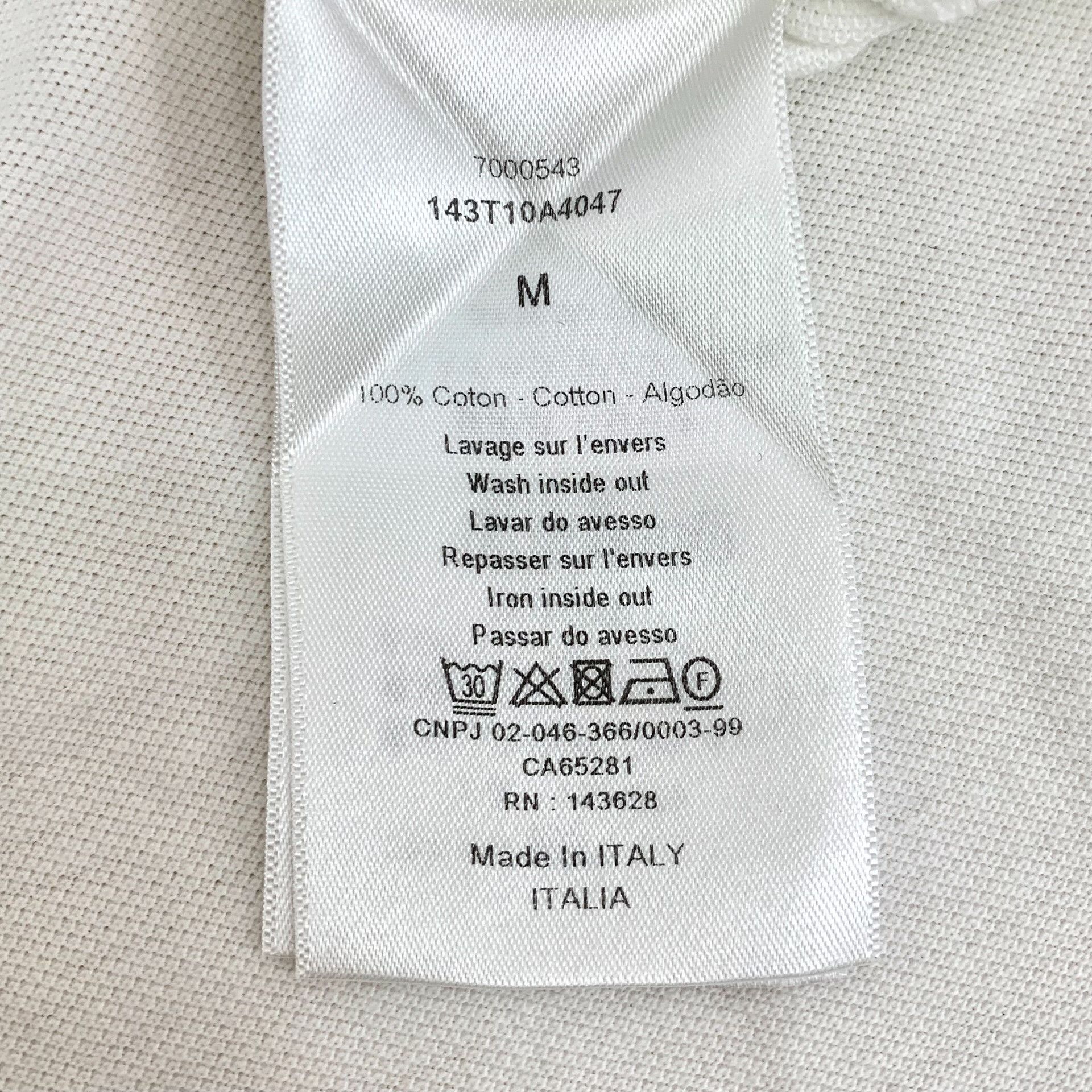 Dior Dior Retro Cotton White Polo M Men Size US M / EU 48-50 / 2 - 7 Thumbnail