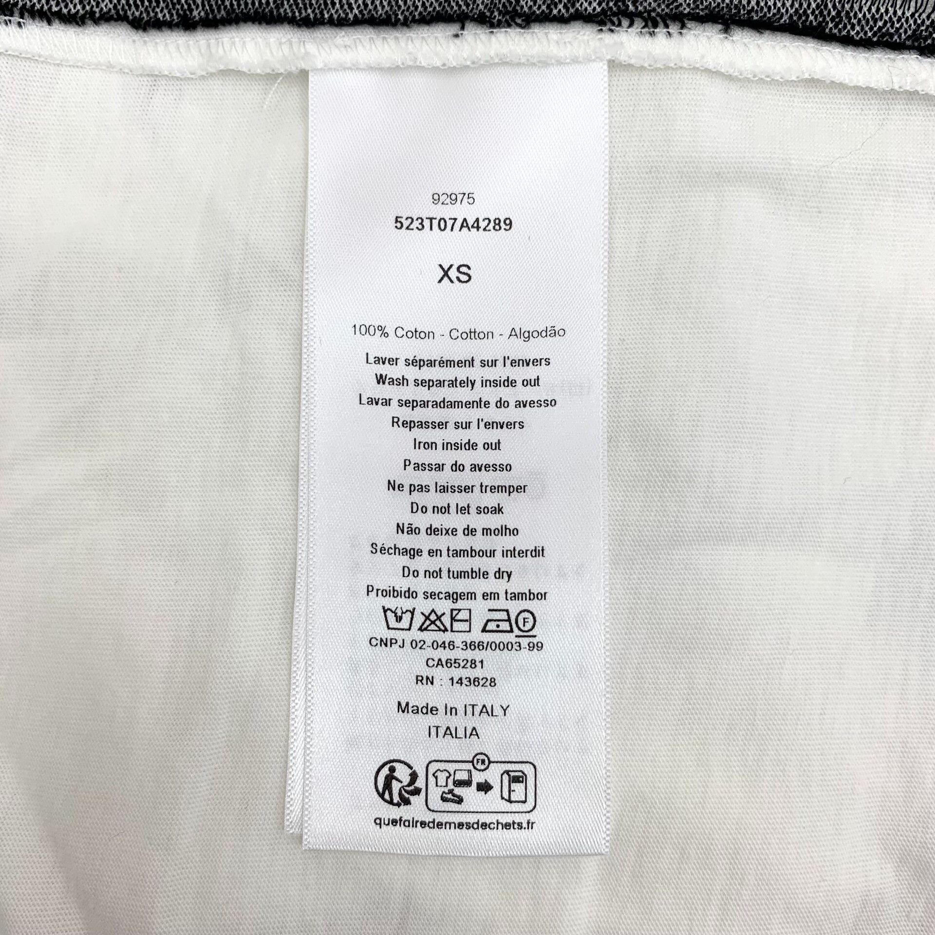 Dior Dior Cotton White T-Shirt XS Women Size XS / US 0-2 / IT 36-38 - 6 Thumbnail