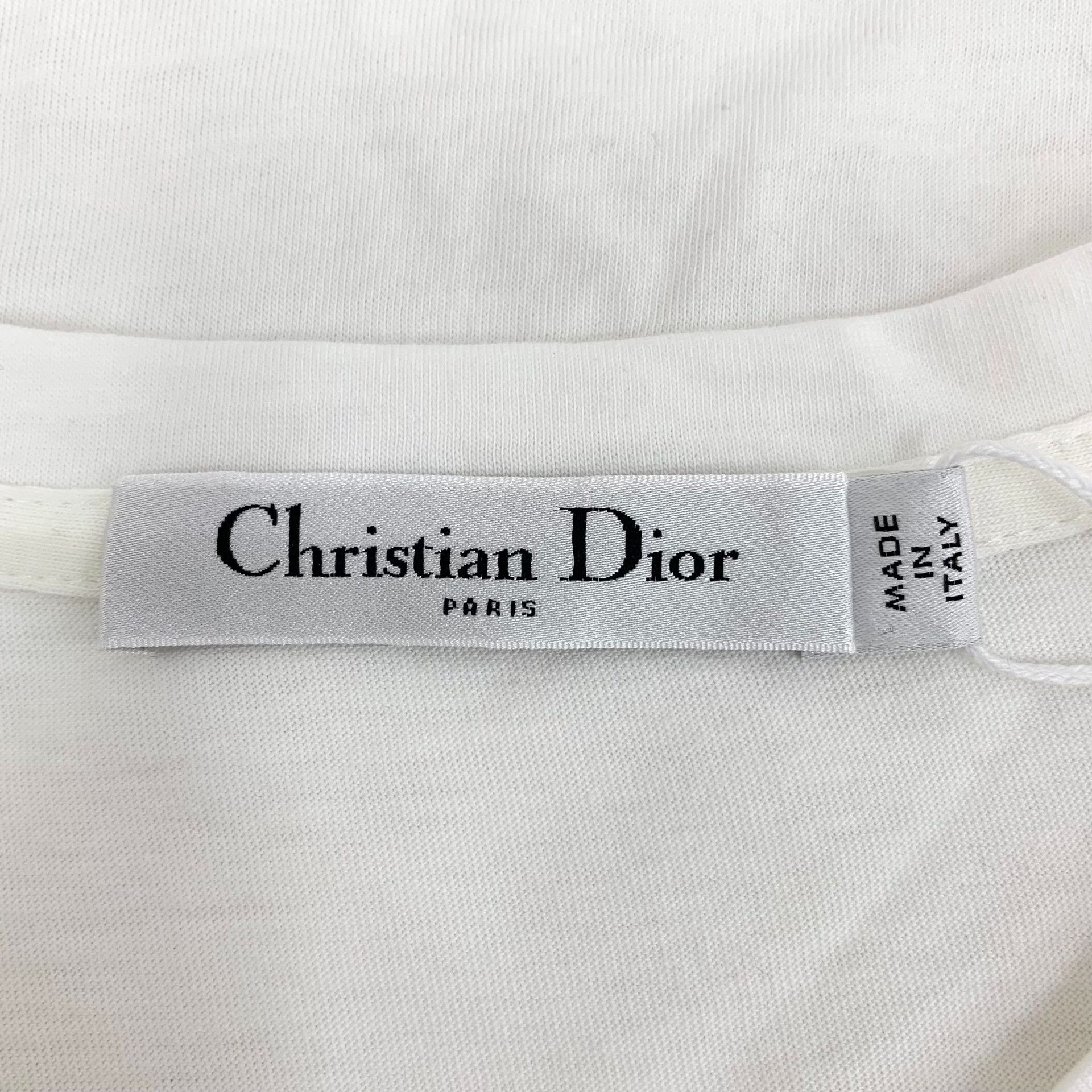 Dior Dior Cotton White T-Shirt XS Women Size XS / US 0-2 / IT 36-38 - 5 Thumbnail