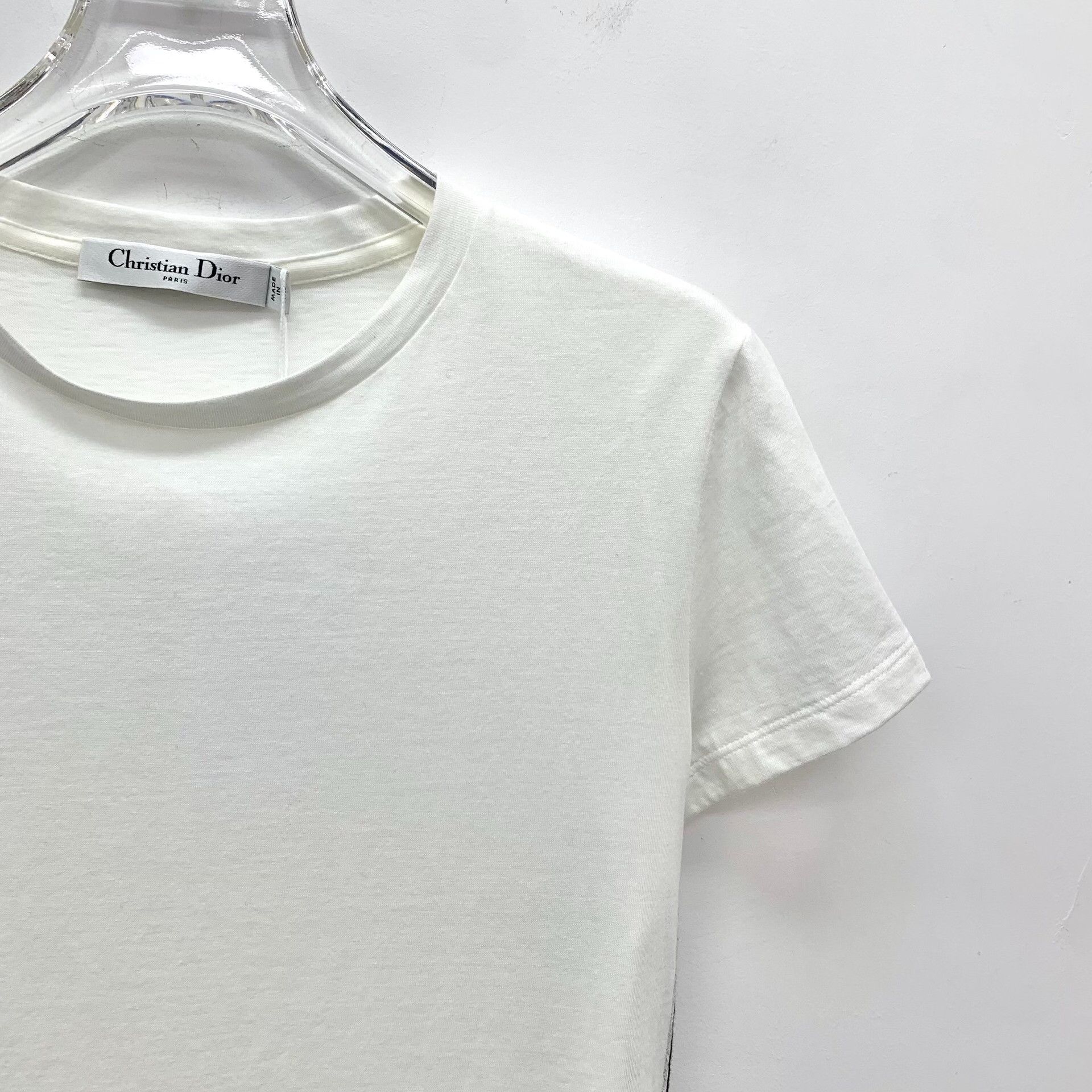Dior Dior Cotton White T-Shirt XS Women Size XS / US 0-2 / IT 36-38 - 3 Thumbnail