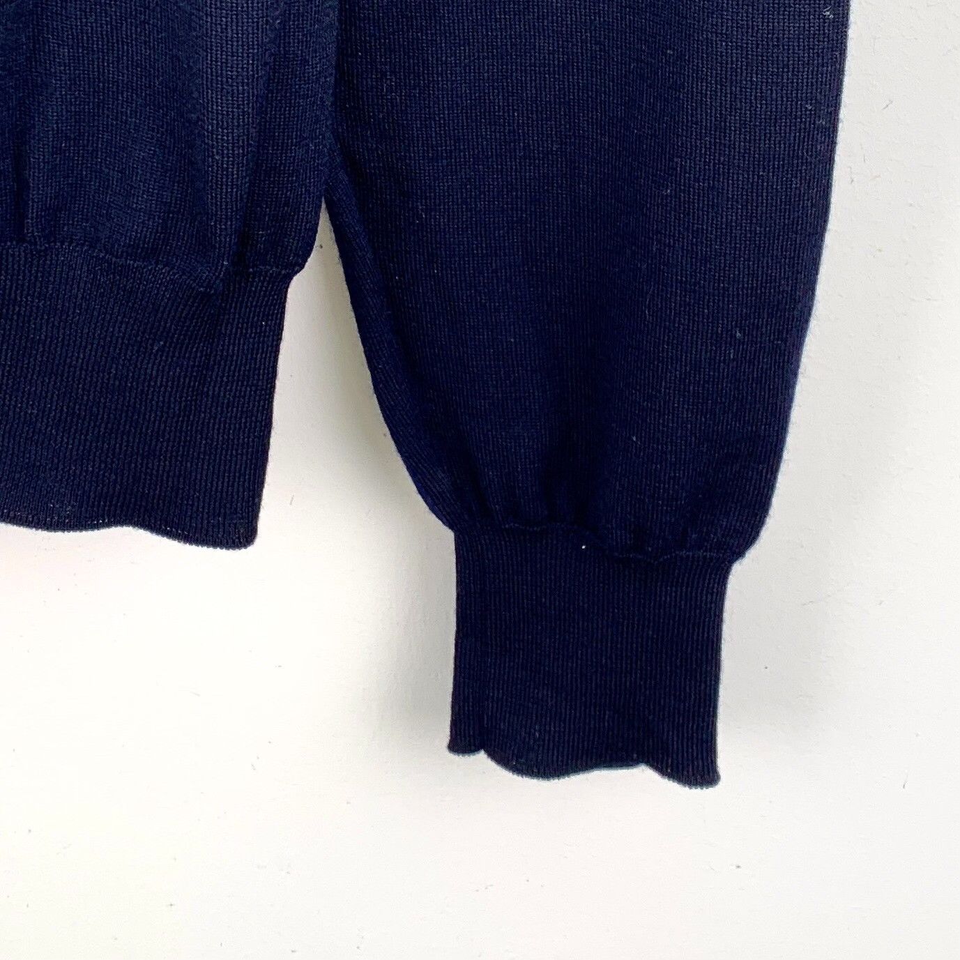 Hermes Hermes Leather Wool Blue Sweater S Women Size S / US 4 / IT 40 - 5 Thumbnail