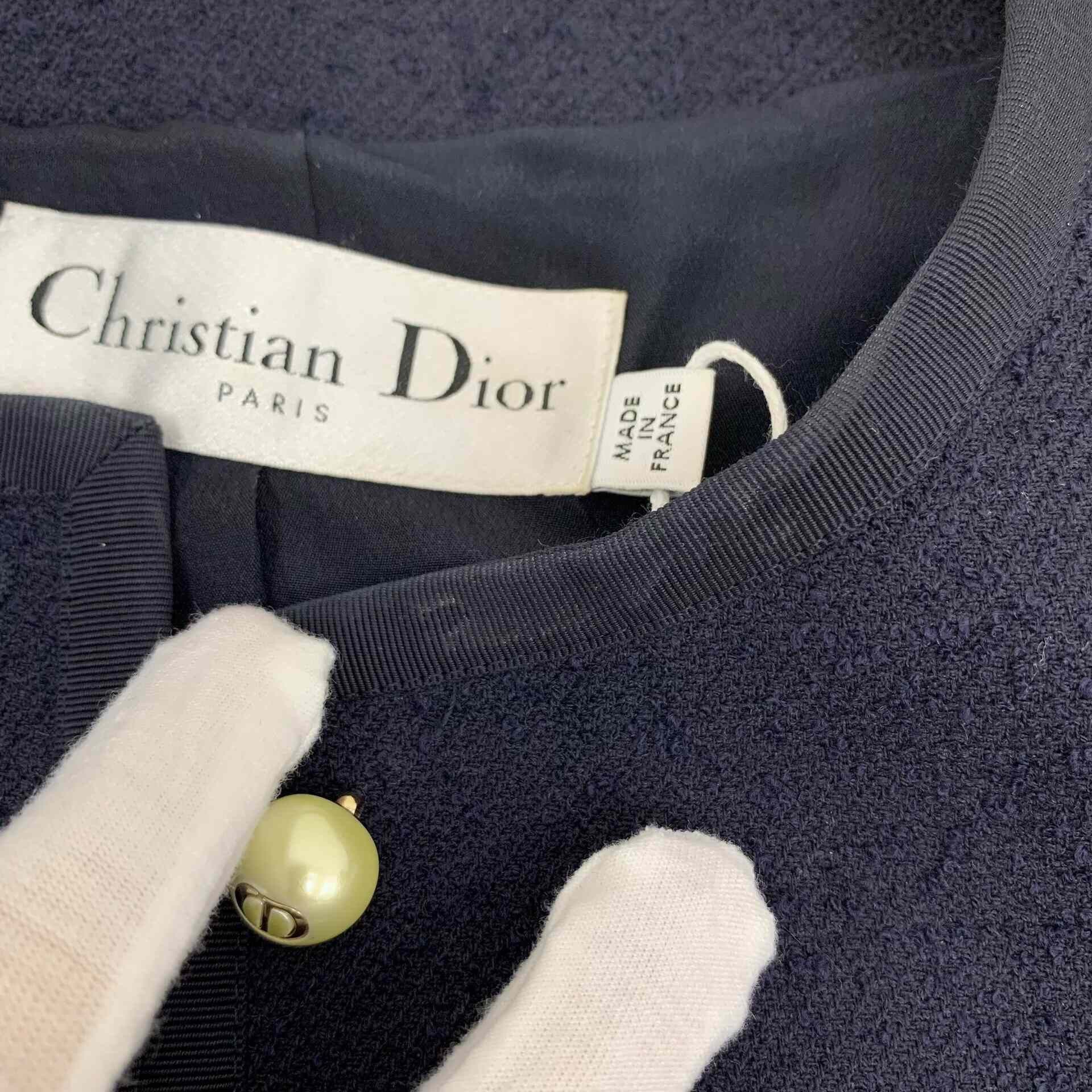 Dior Dior Wool Blue Jacket XXS Women Size XXS / US 00 / IT 34 - 9 Thumbnail