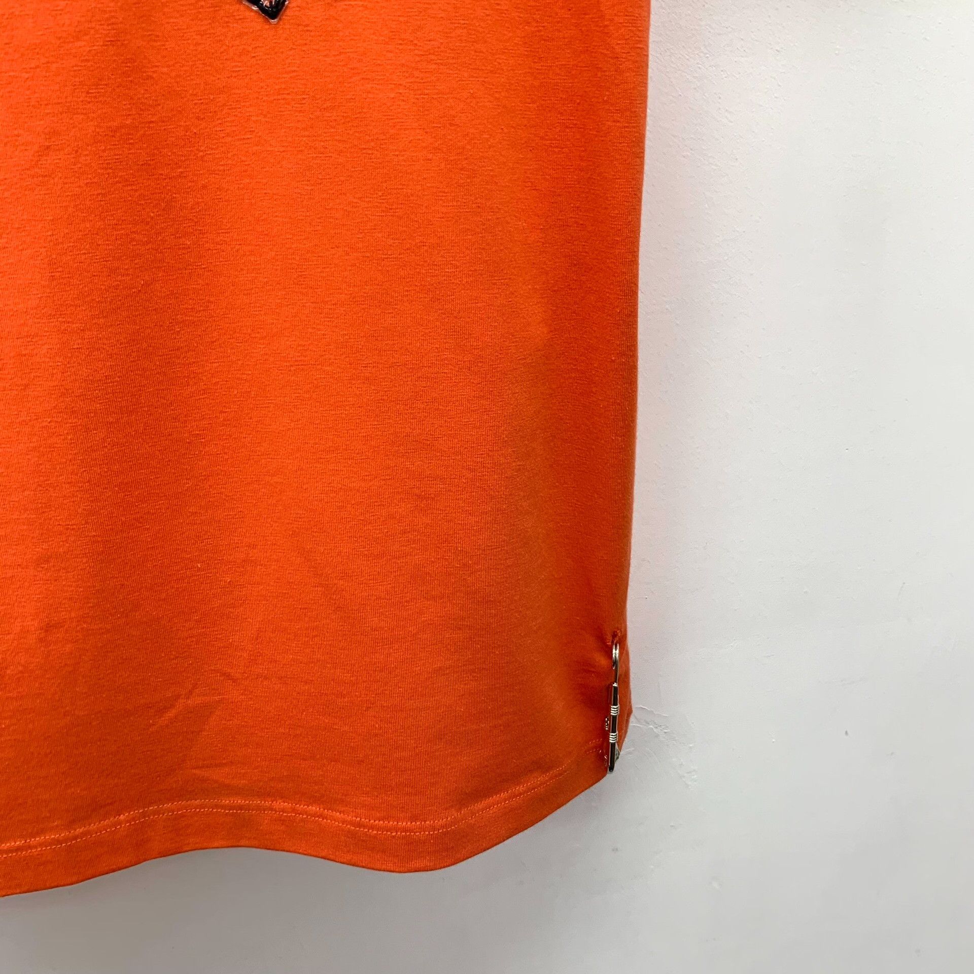 Versace Versace Floral Printed Orange T-Shirt M Men Size US M / EU 48-50 / 2 - 3 Thumbnail