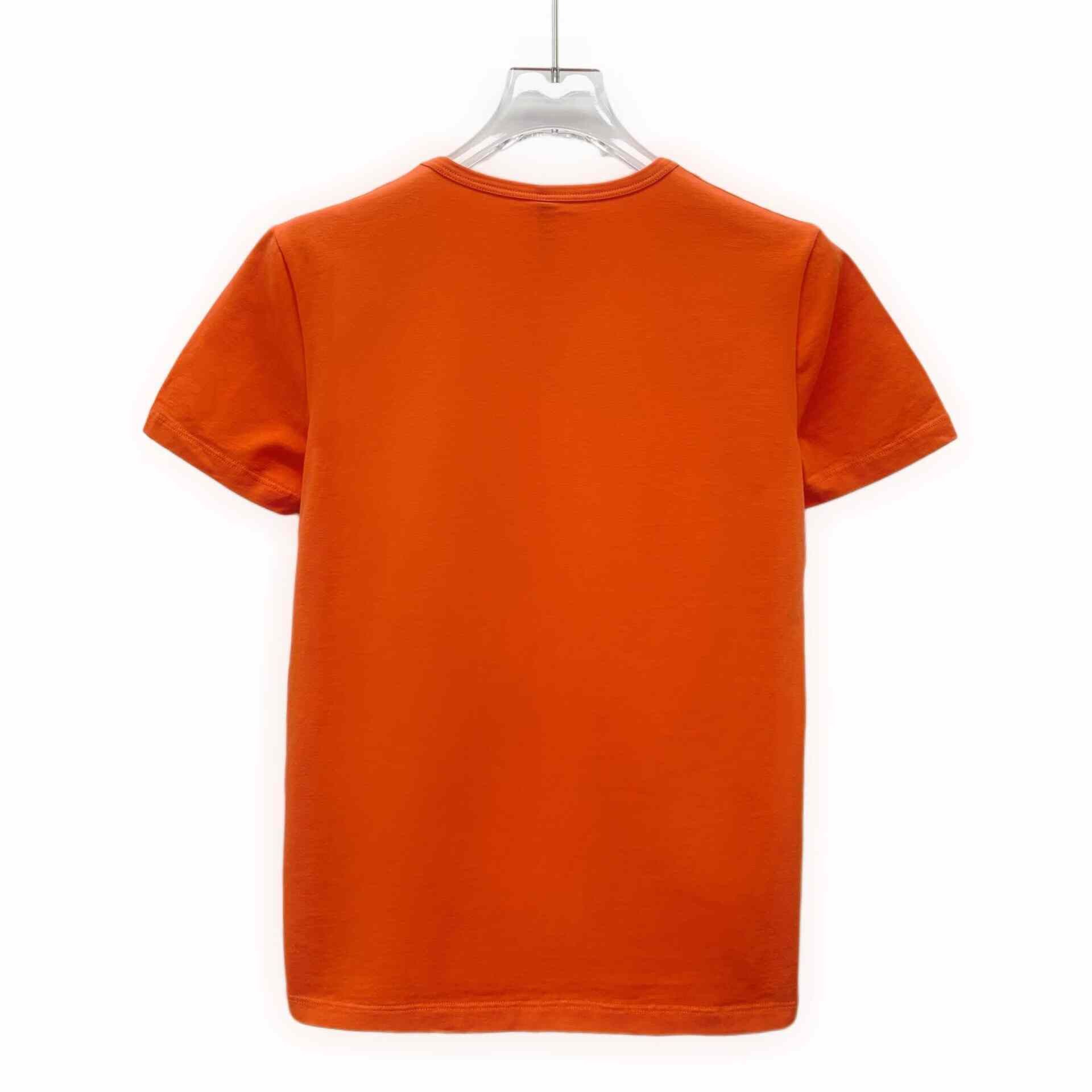 Versace Versace Floral Printed Orange T-Shirt M Men Size US M / EU 48-50 / 2 - 2 Thumbnail