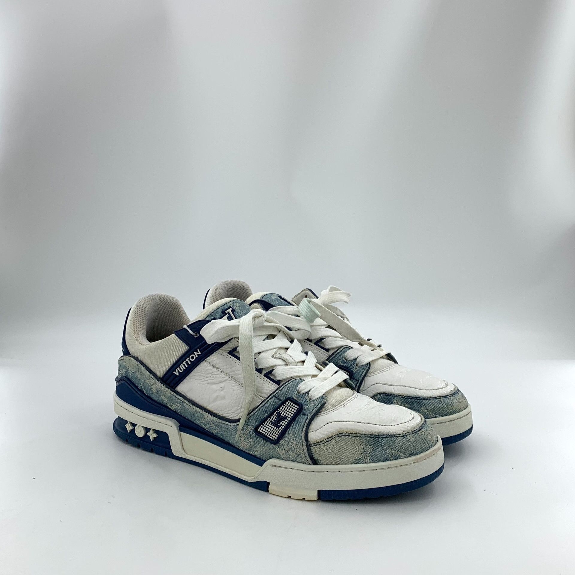 Louis Vuitton Louis Vuitton Blue Lowtop Sneakers 42 Men Size US 9 / EU 42 - 2 Thumbnail