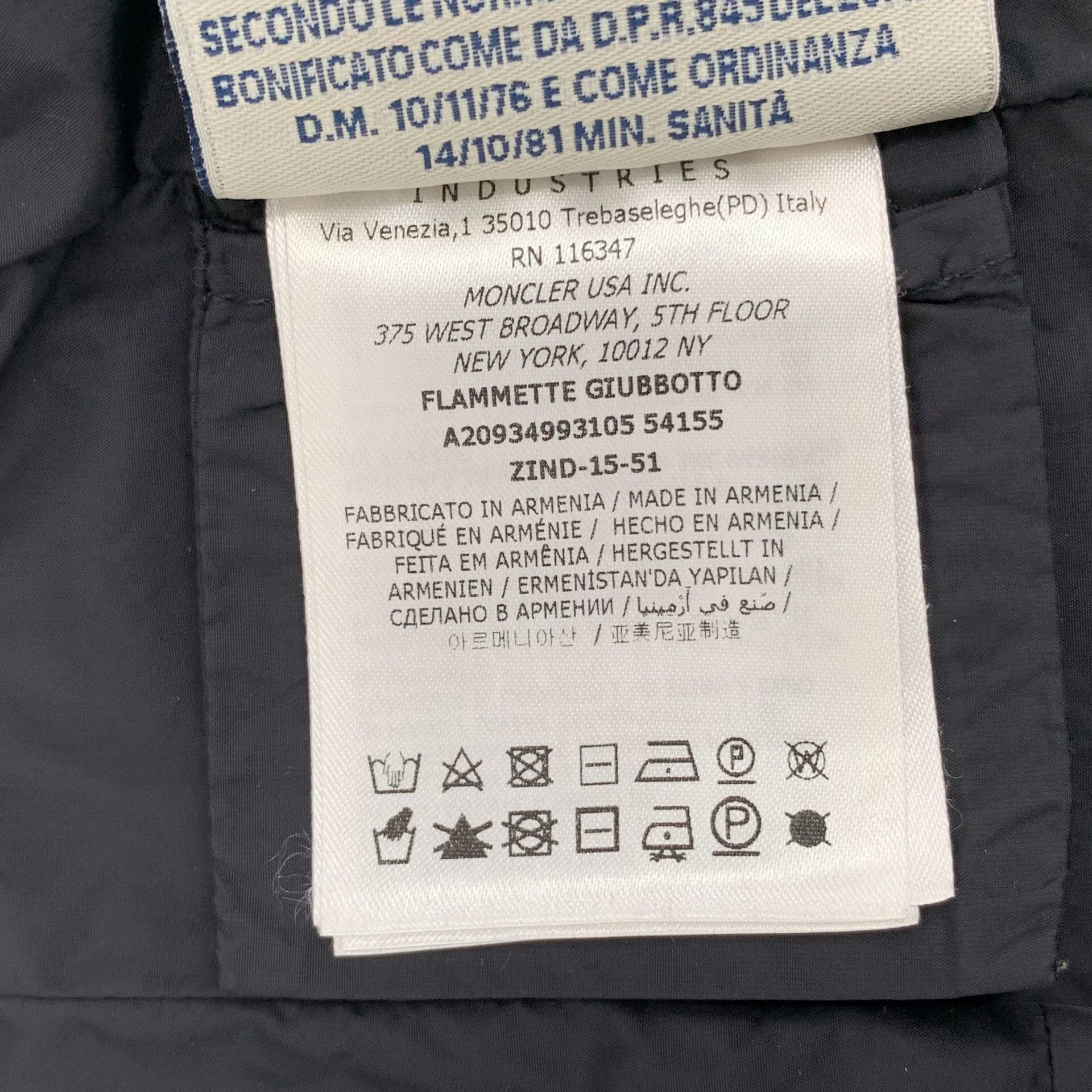 Moncler Moncler Black Down Jacket XS Women Size XS / US 0-2 / IT 36-38 - 8 Thumbnail