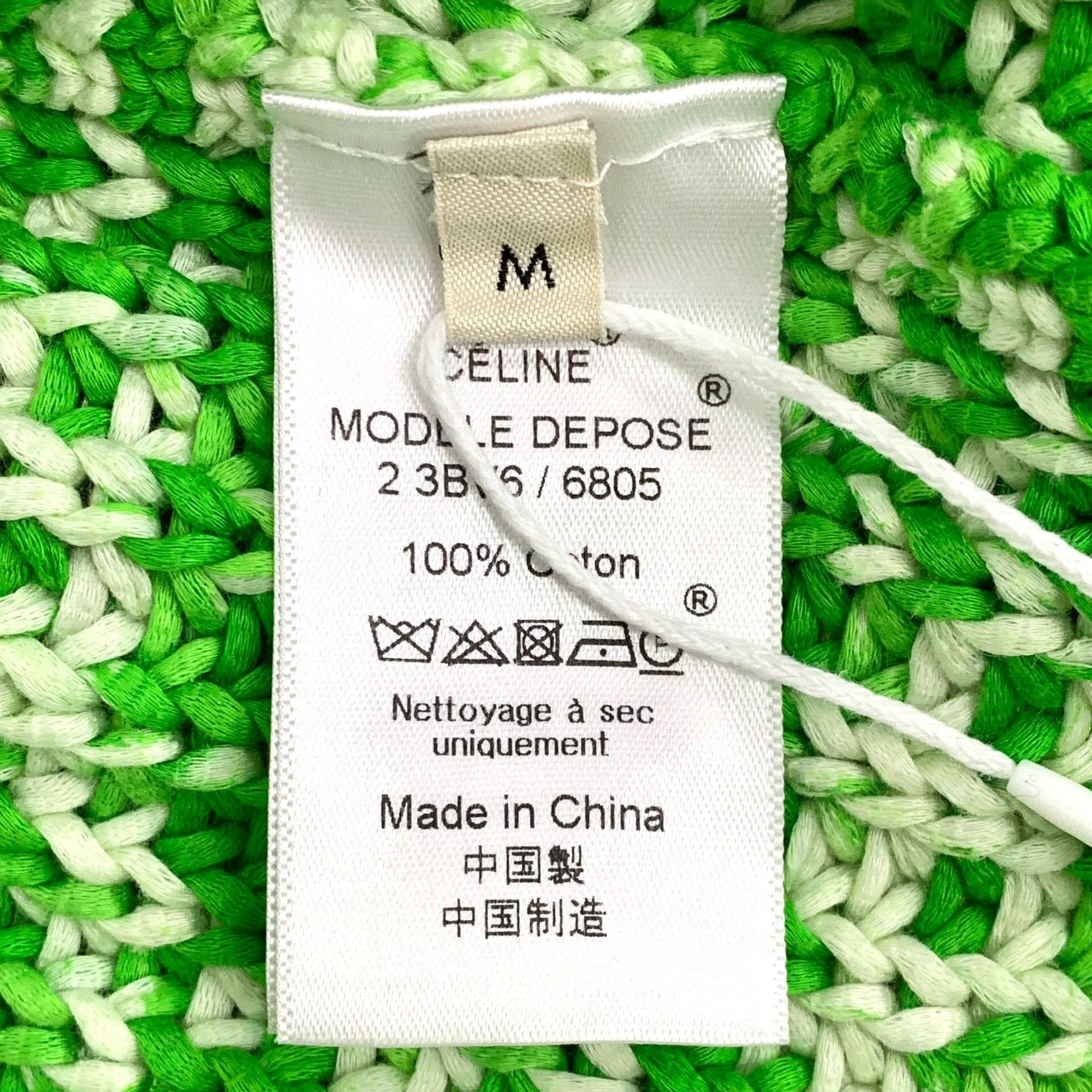 Celine Celine Knit Cotton Green Sweater M Women Size M / US 6-8 / IT 42-44 - 6 Thumbnail
