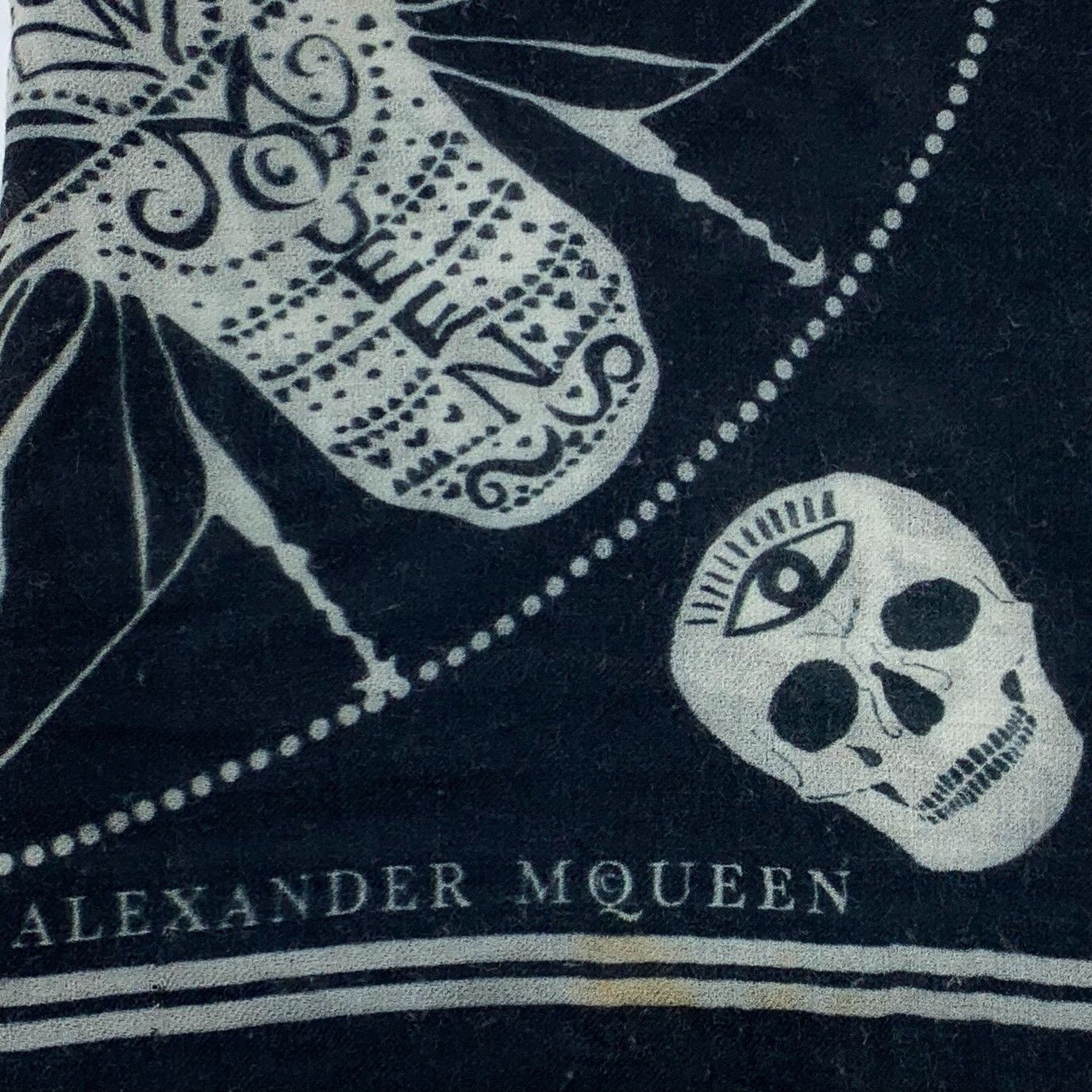 Alexander McQueen Alexander McQueen Black Scarf M Men Size ONE SIZE - 2 Thumbnail