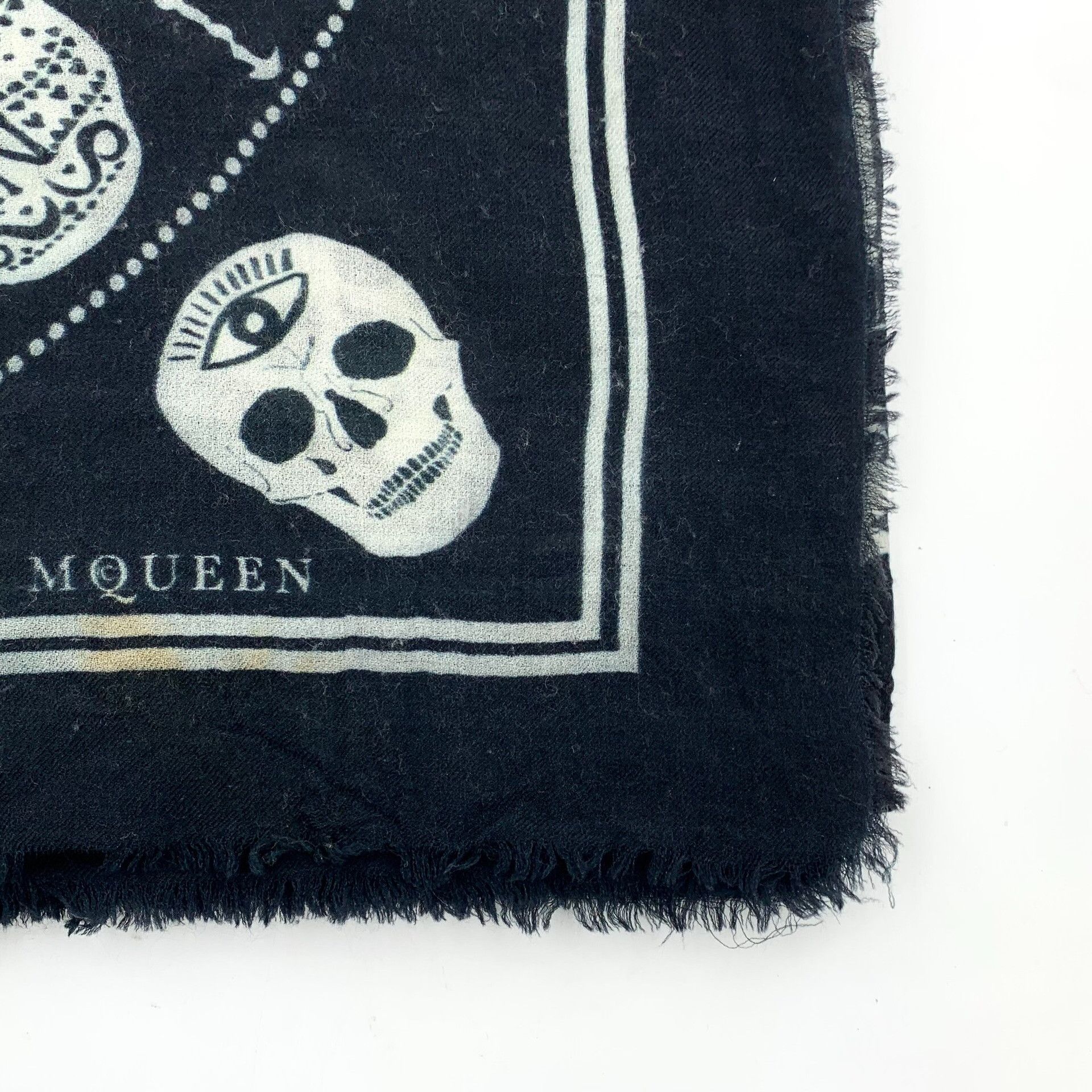 Alexander McQueen Alexander McQueen Black Scarf M Men Size ONE SIZE - 4 Thumbnail