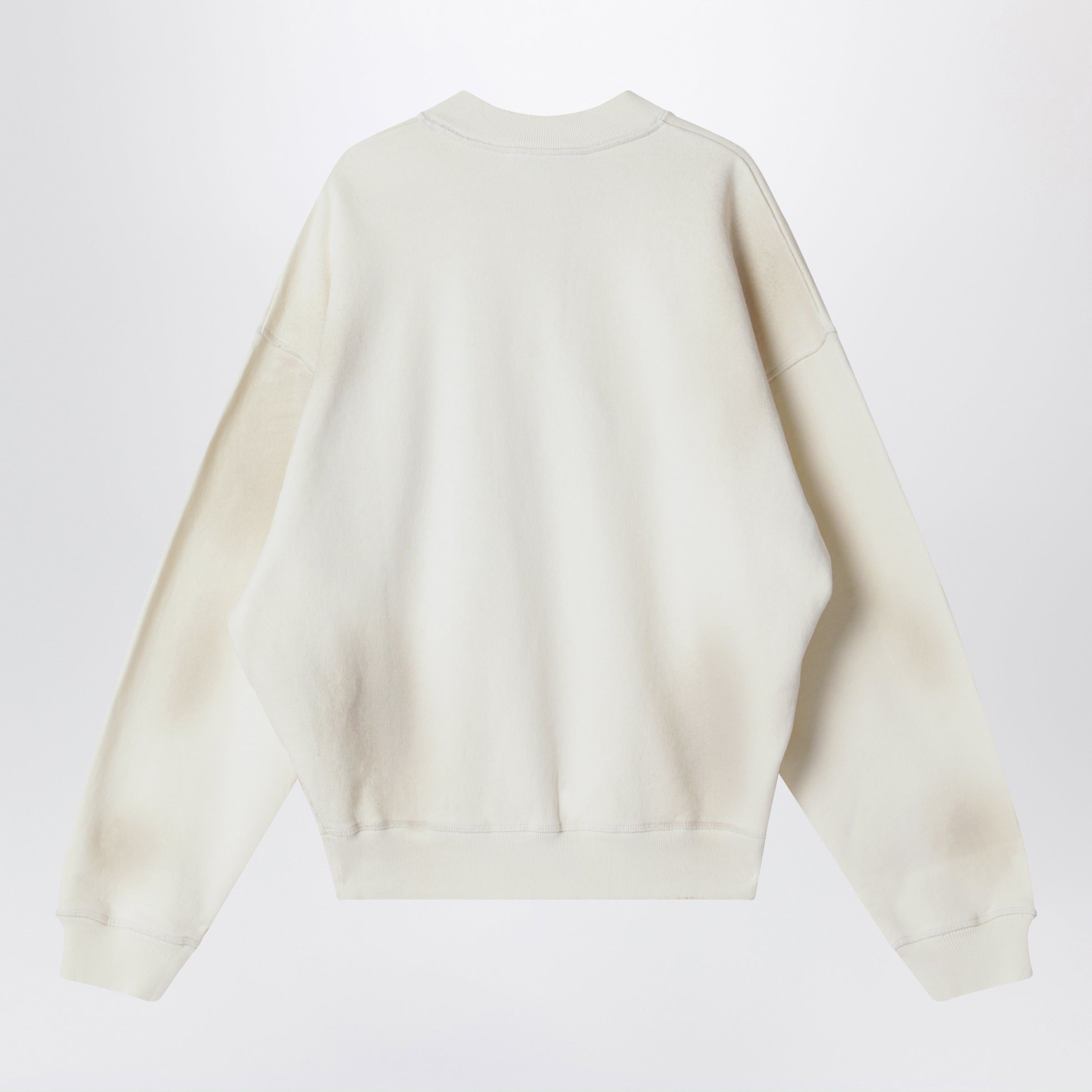 Acne Studios Acne Studios Fleece Logo Sweatshirt Off White Size M / US 6-8 / IT 42-44 - 2 Thumbnail