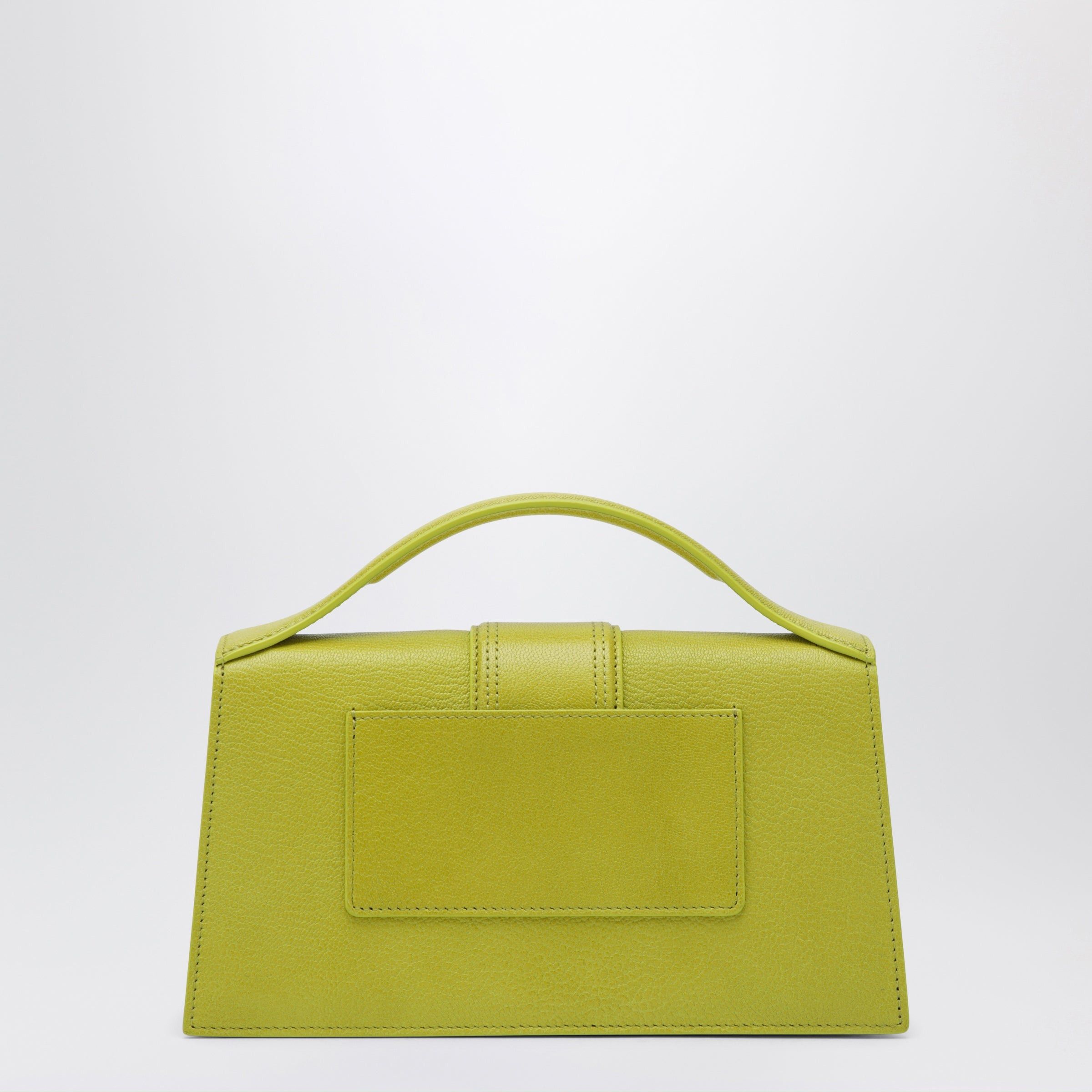 Jacquemus Jacquemus Le Grand Top-Handle Bag In Acid Green Leather Size ONE SIZE - 2 Thumbnail