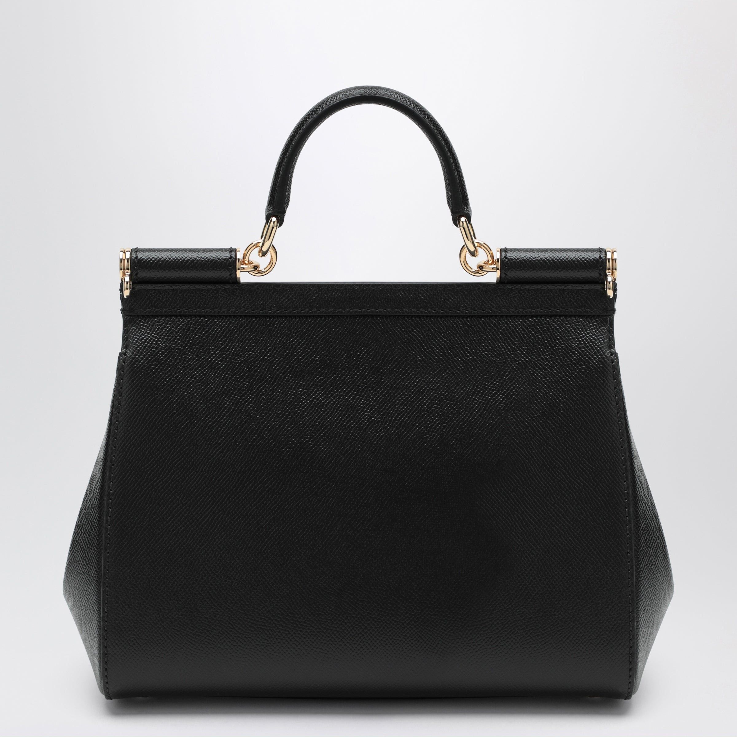 Dolce & Gabbana Dolce&Gabbana Large Black Sicily Handbag Size ONE SIZE - 2 Thumbnail