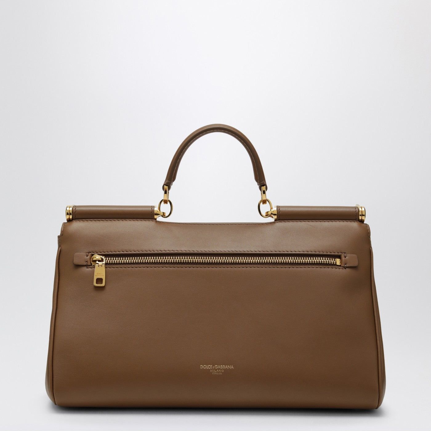 Dolce & Gabbana Dolce&Gabbana My Sicily Top Handle Bag In Caramel Leather Size ONE SIZE - 2 Thumbnail