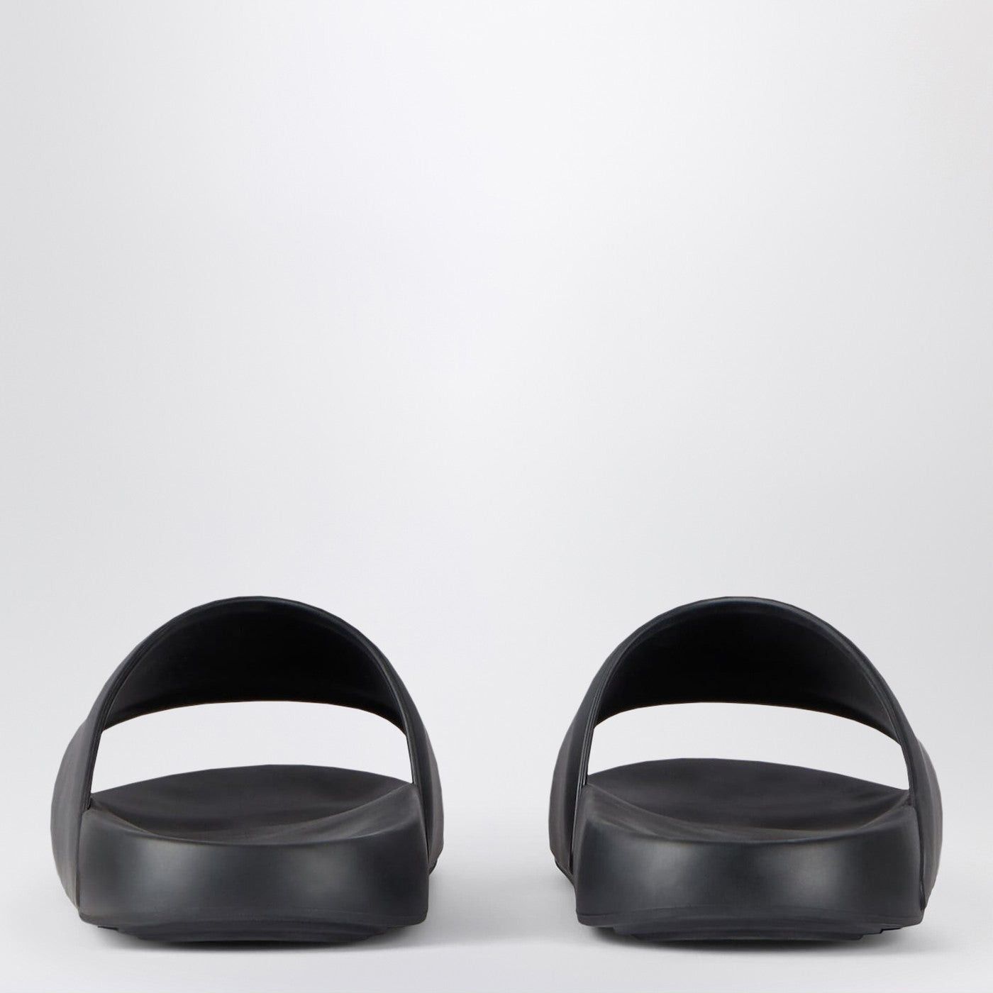 Givenchy Givenchy Black Rubber Label Slide Flat Mules Size US 13 / EU 46 - 2 Thumbnail