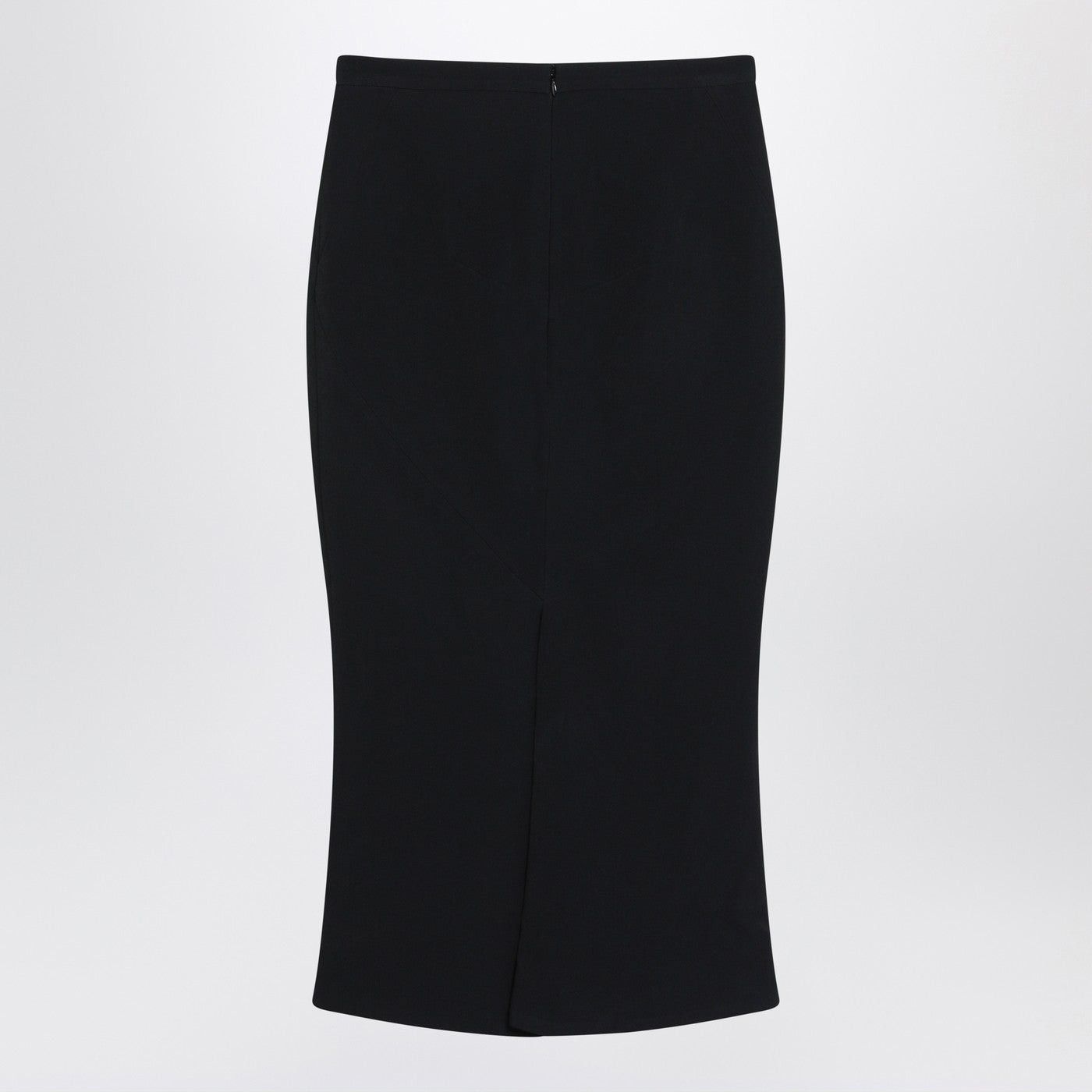 Givenchy Givenchy Black Midi Skirt With Pleats On The Back Size 27" / US 4 / IT 40 - 2 Thumbnail