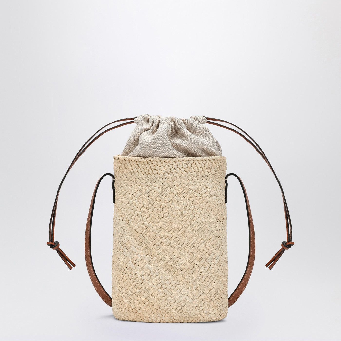 Loewe Loewe Square Bag In Iraca Palm And Leather Size ONE SIZE - 2 Thumbnail