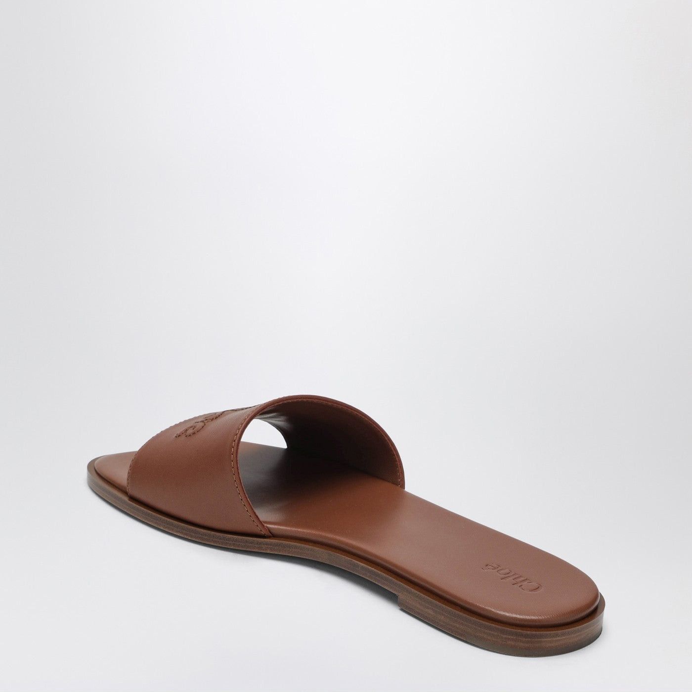 Chloe Chloe Soleil Mules In Ginger Brown Leather Size US 8.5 / IT 38.5 - 2 Thumbnail