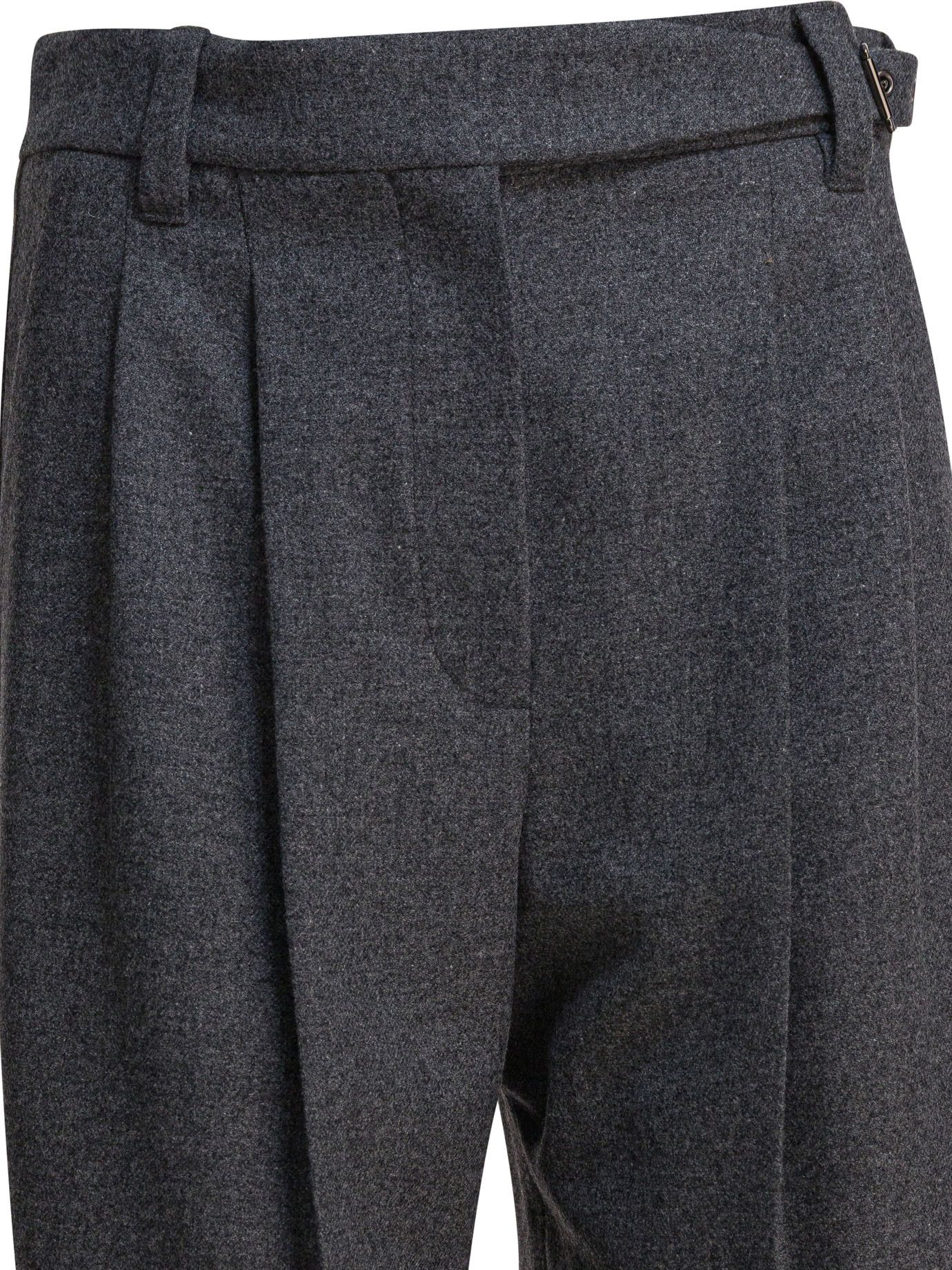 Brunello Cucinelli Wool Pants With Belt Size 30" / US 8 / IT 44 - 3 Thumbnail