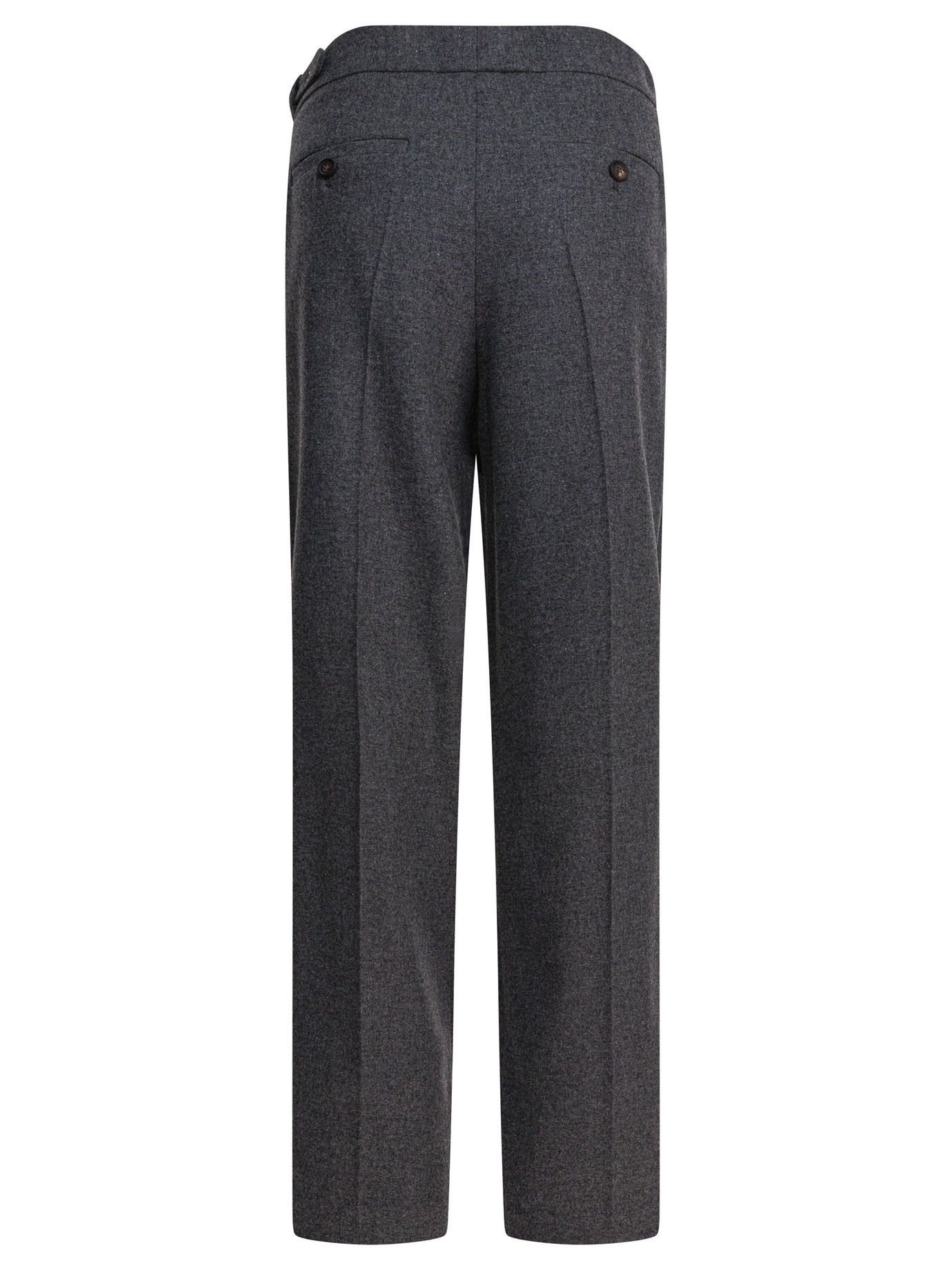 Brunello Cucinelli Wool Pants With Belt Size 30" / US 8 / IT 44 - 2 Thumbnail