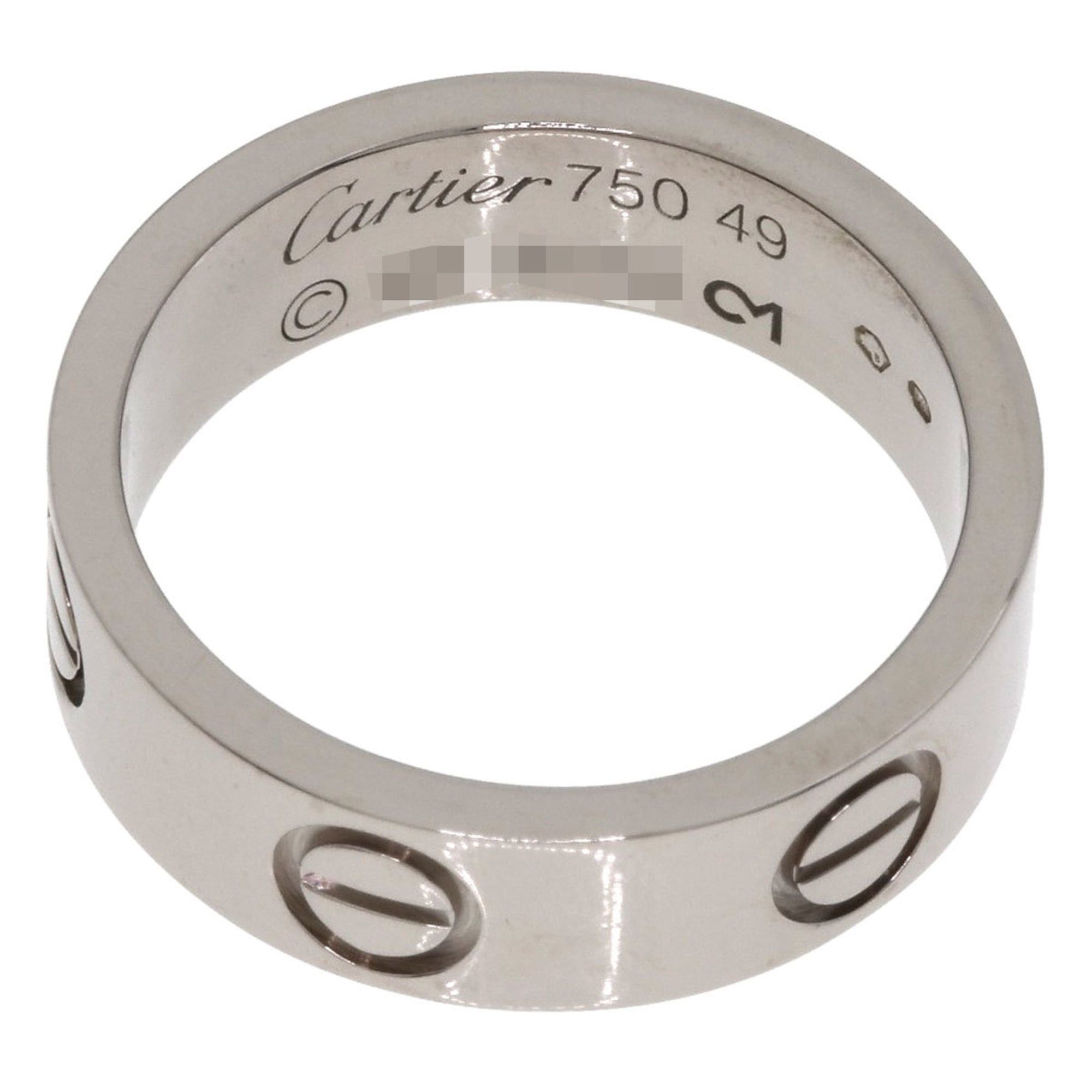 Cartier Cartier Love Ring #49, 18K White Gold, Women's Ring, CARTIER Size ONE SIZE - 4 Thumbnail