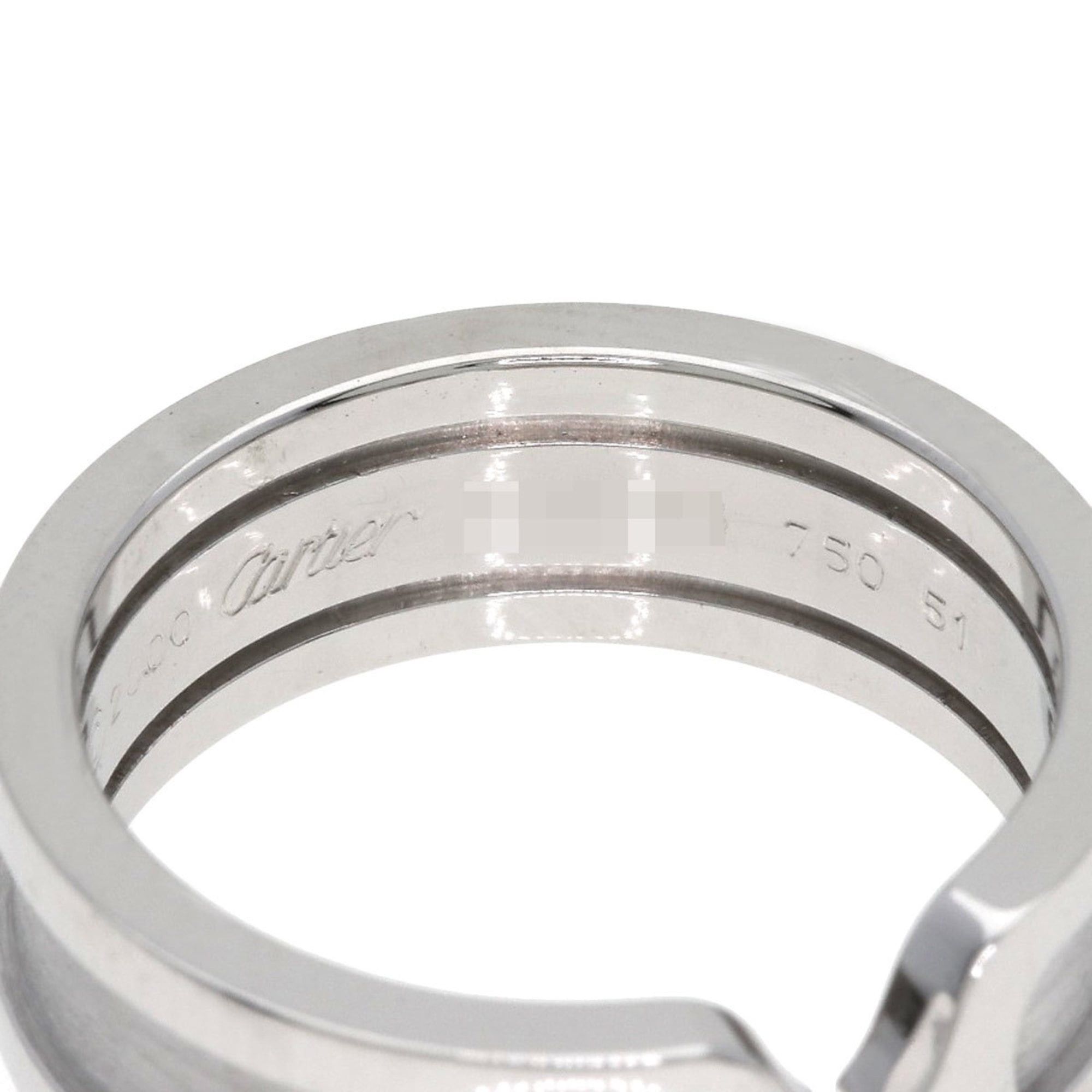 Cartier Cartier C2 Ring #51, 18K White Gold, Women's Ring, CARTIER Size ONE SIZE - 5 Thumbnail