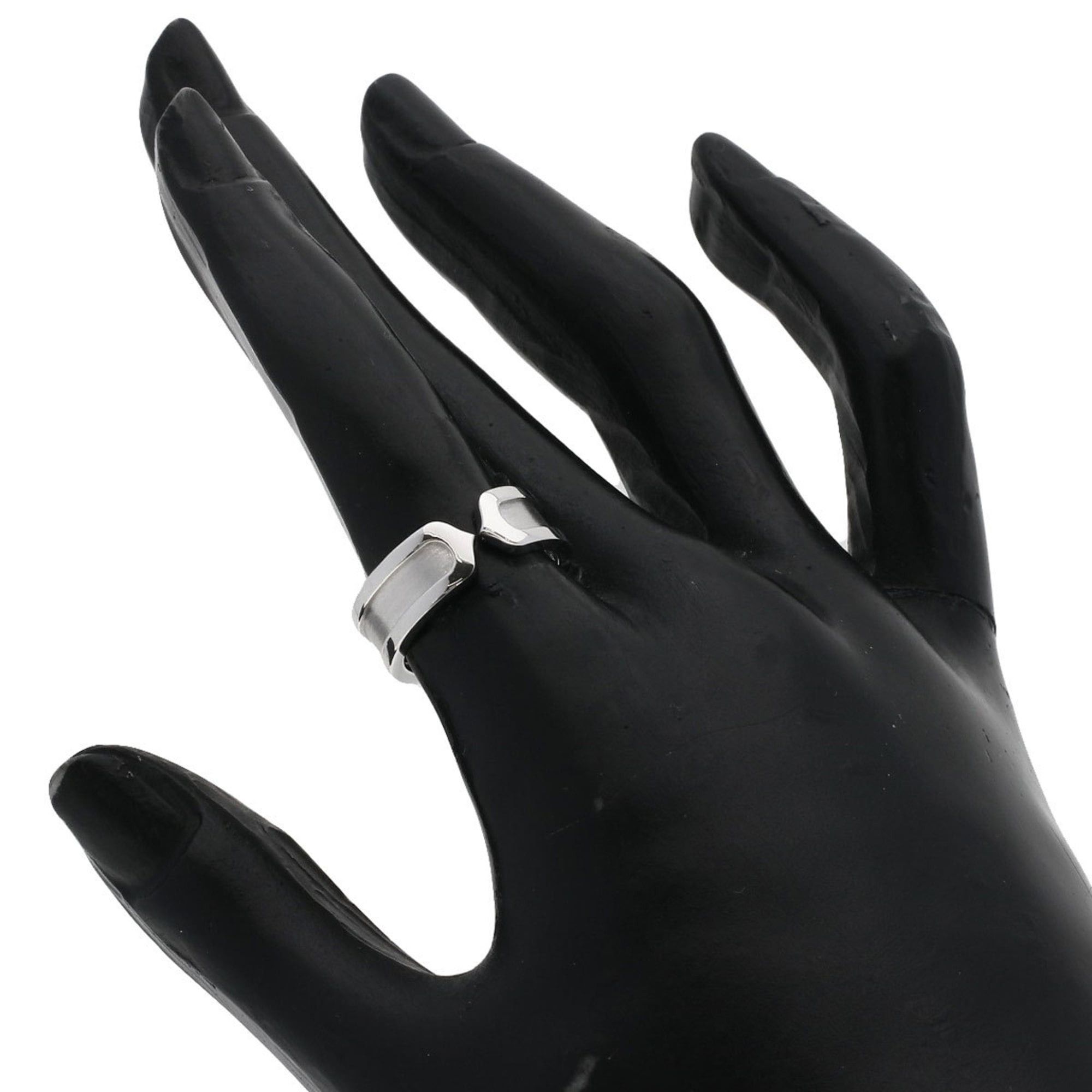 Cartier Cartier C2 Ring #51, 18K White Gold, Women's Ring, CARTIER Size ONE SIZE - 7 Thumbnail