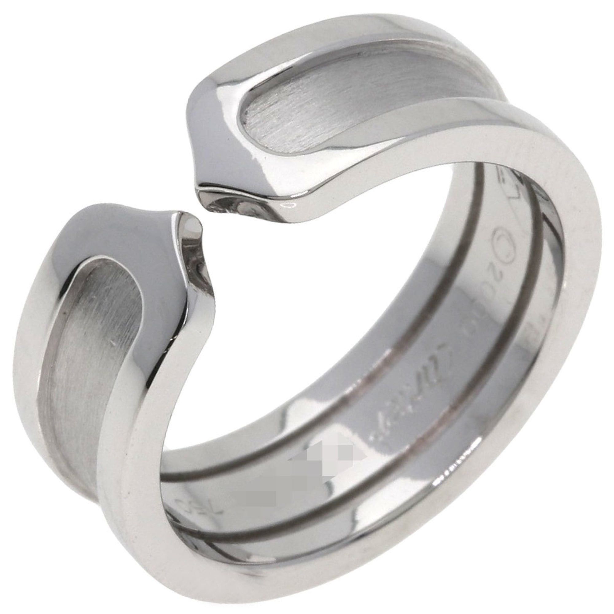 Cartier Cartier C2 Ring #51, 18K White Gold, Women's Ring, CARTIER Size ONE SIZE - 2 Thumbnail