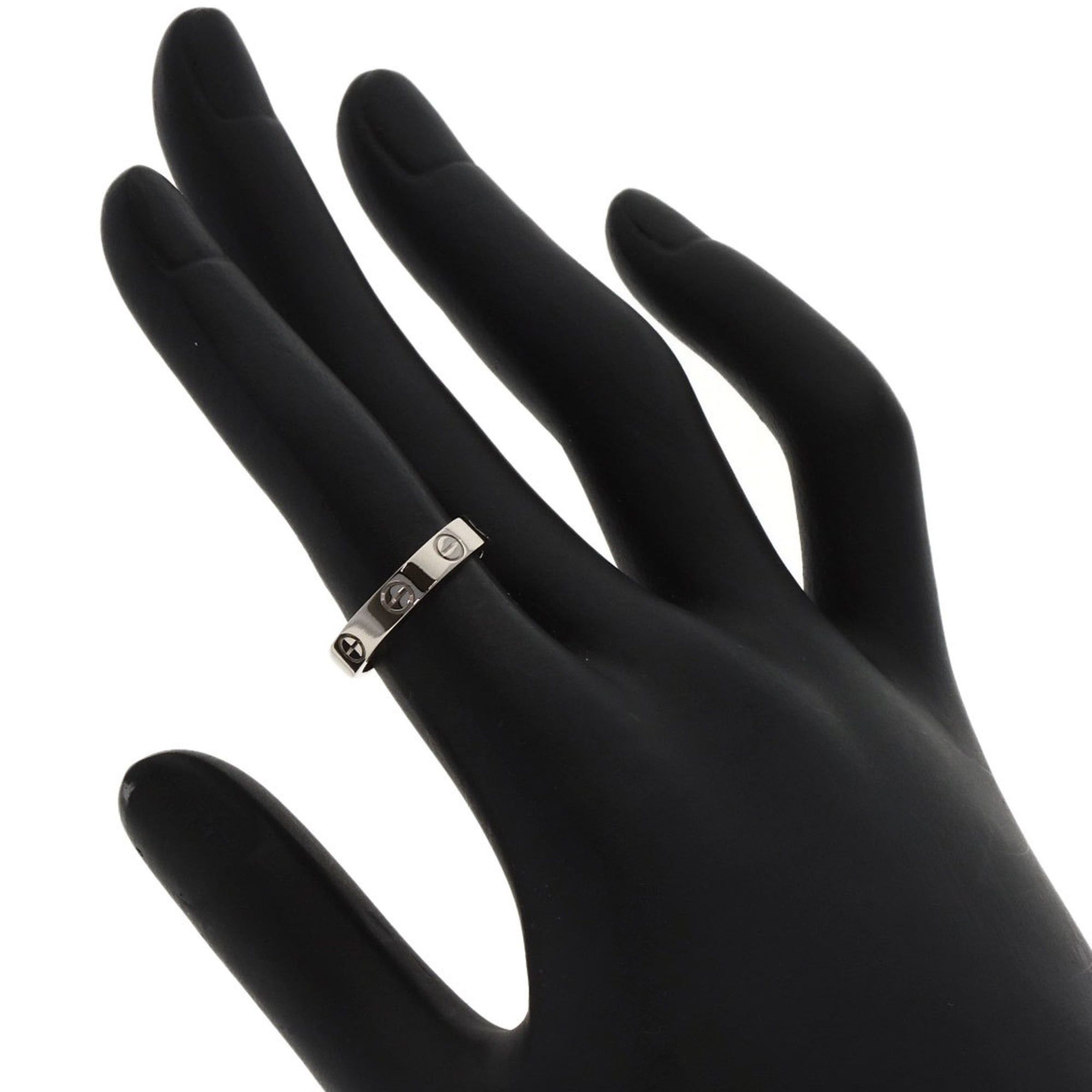 Cartier Cartier Mini Love Ring #48, 18K White Gold, Women's Ring, CARTIER Size ONE SIZE - 5 Thumbnail
