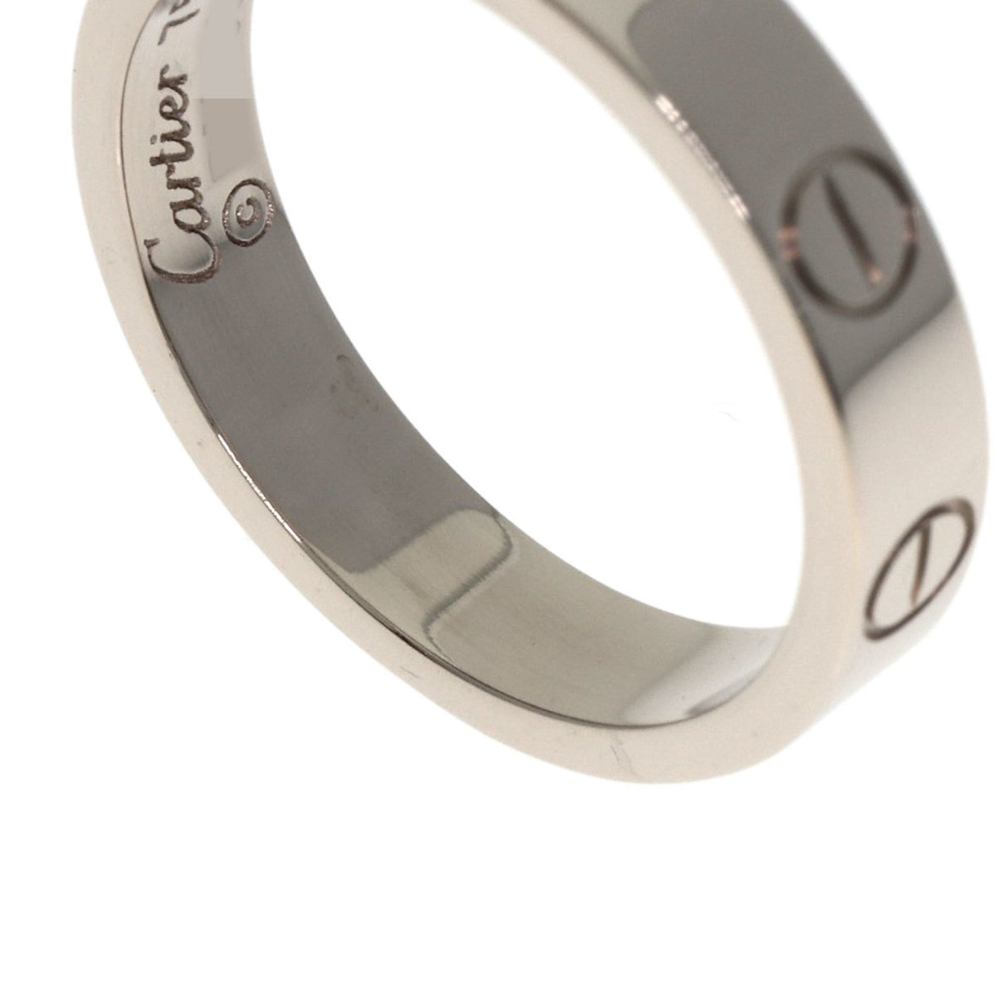Cartier Cartier Mini Love Ring #48, 18K White Gold, Women's Ring, CARTIER Size ONE SIZE - 8 Thumbnail