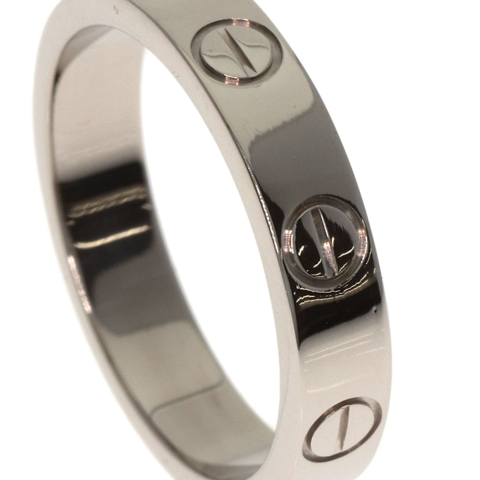 Cartier Cartier Mini Love Ring #48, 18K White Gold, Women's Ring, CARTIER Size ONE SIZE - 6 Thumbnail