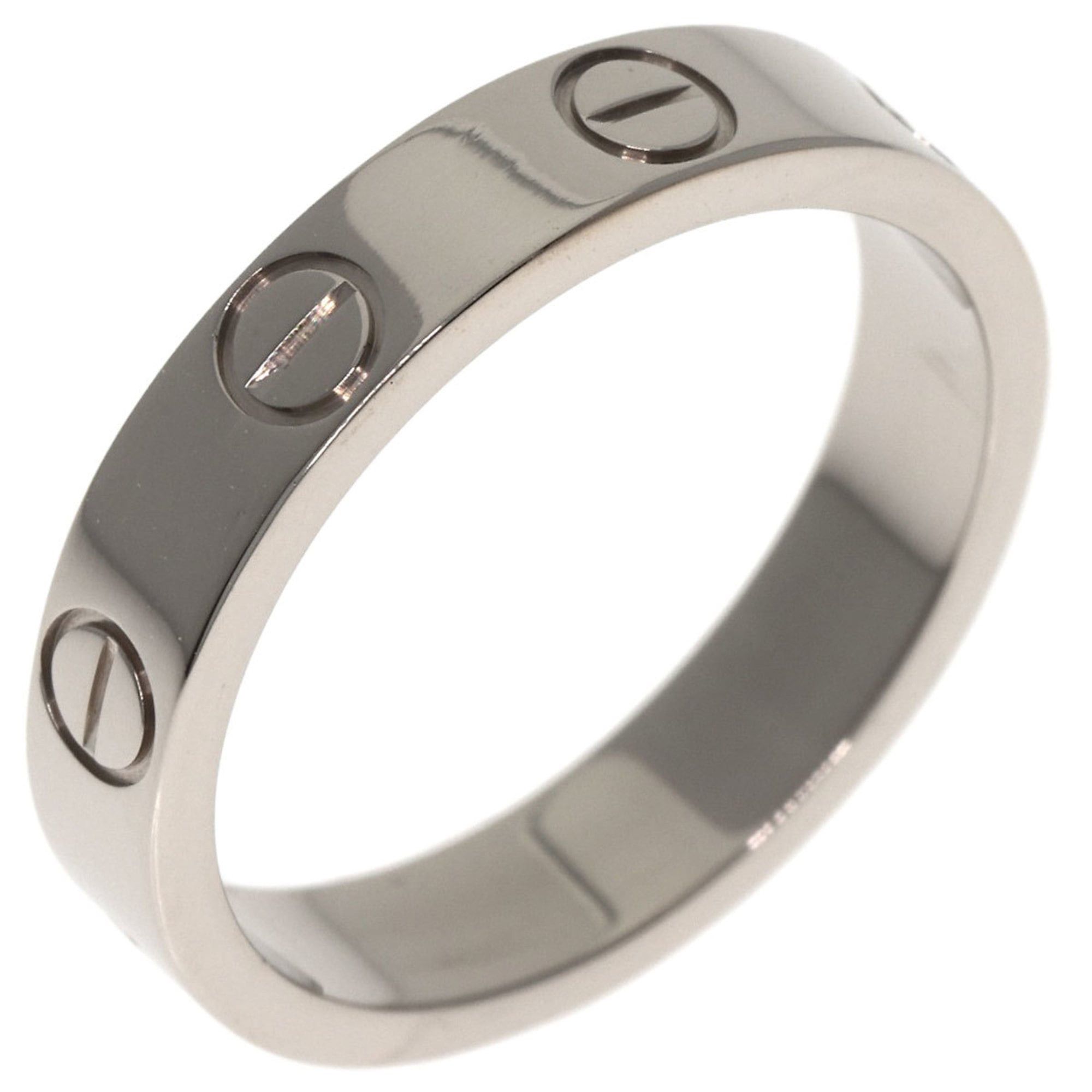 Cartier Cartier Mini Love Ring #48, 18K White Gold, Women's Ring, CARTIER Size ONE SIZE - 2 Thumbnail