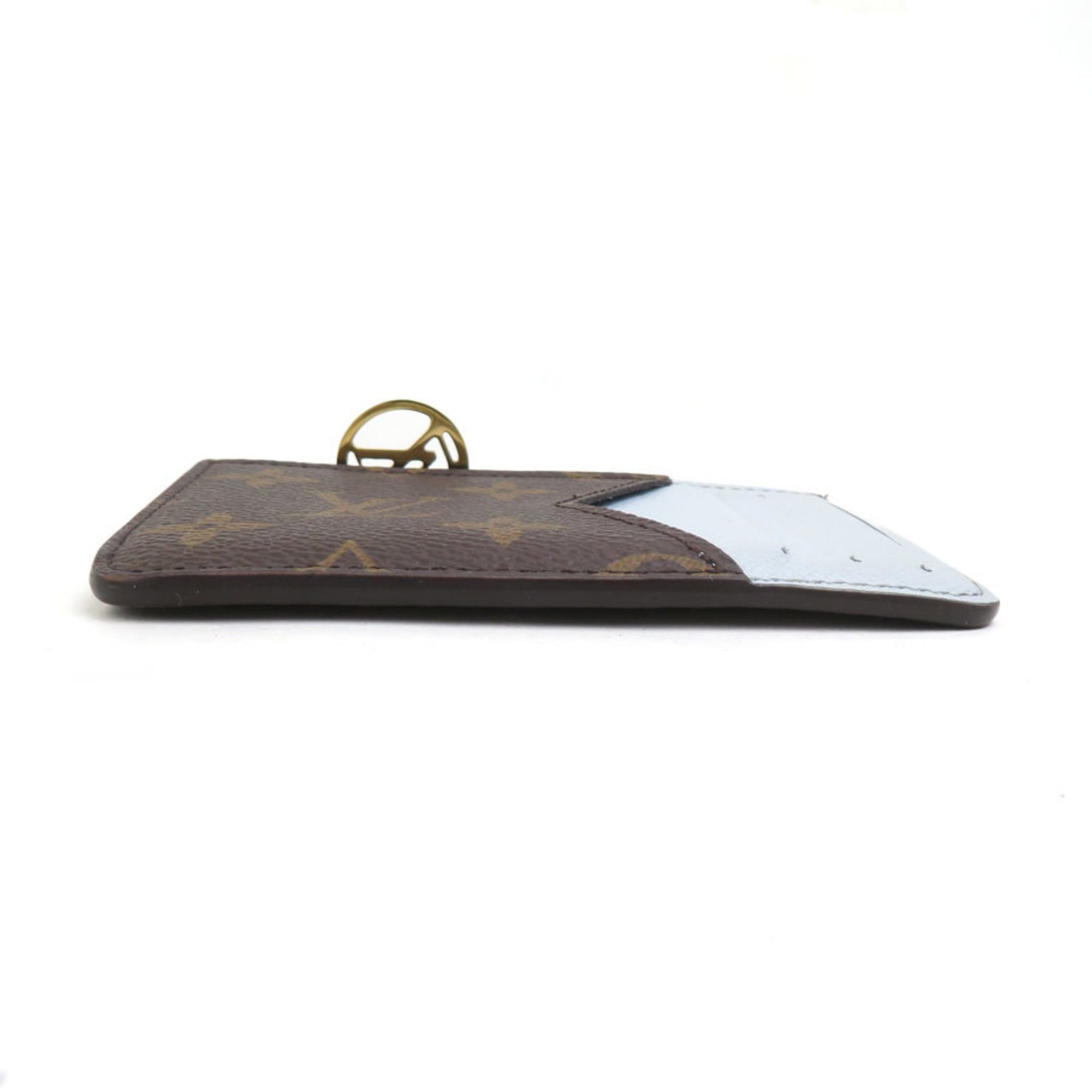 Louis Vuitton Louis Vuitton Wallet, Coin Purse, Business Card Holder, Case, Monogram Porte Carte Romy, Canvas, Brown x Light Blue, Men's and Women's, M83602, Free Shipping, 56620i Size ONE SIZE - 5 Thumbnail